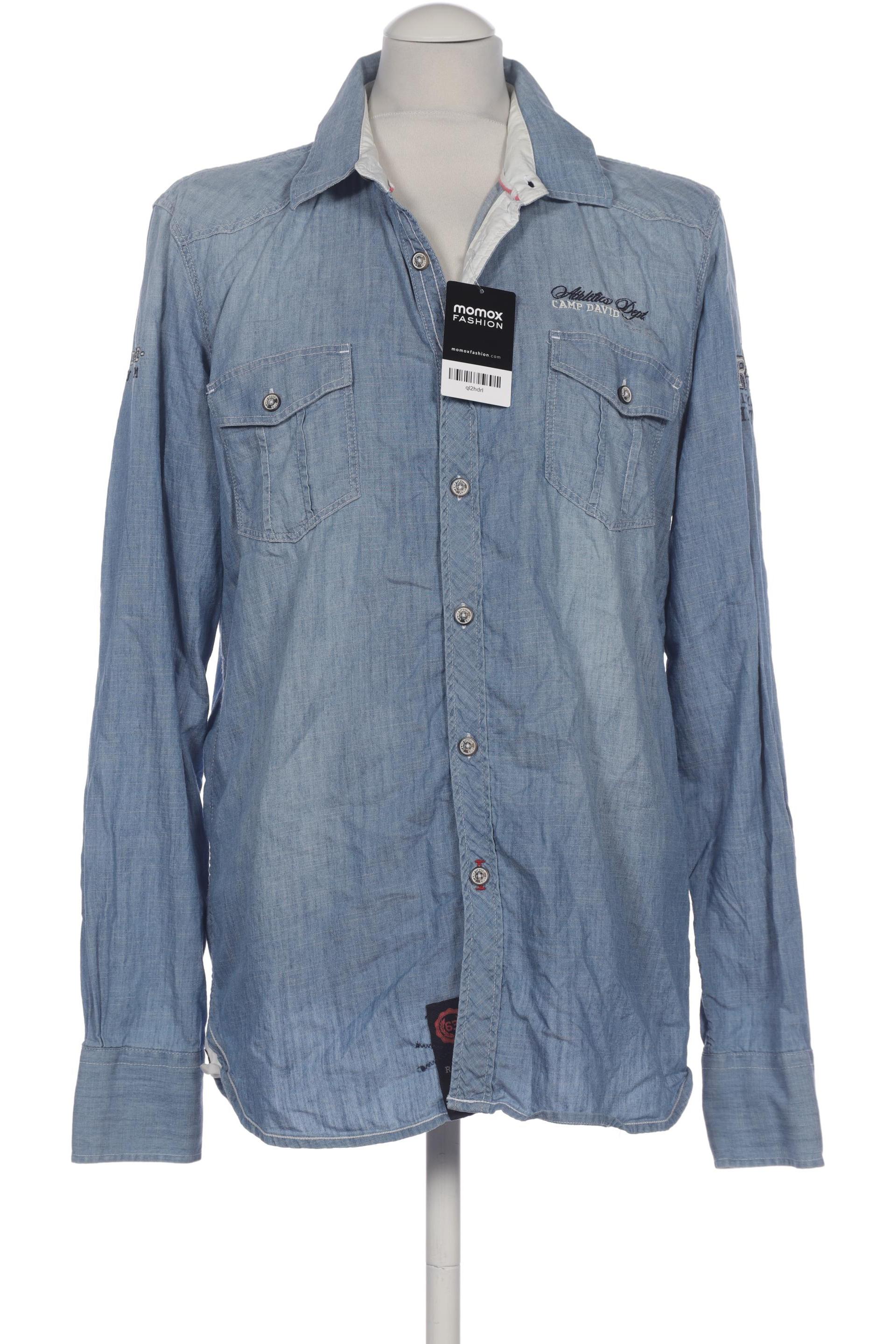 

Camp David Herren Hemd, blau, Gr. 48