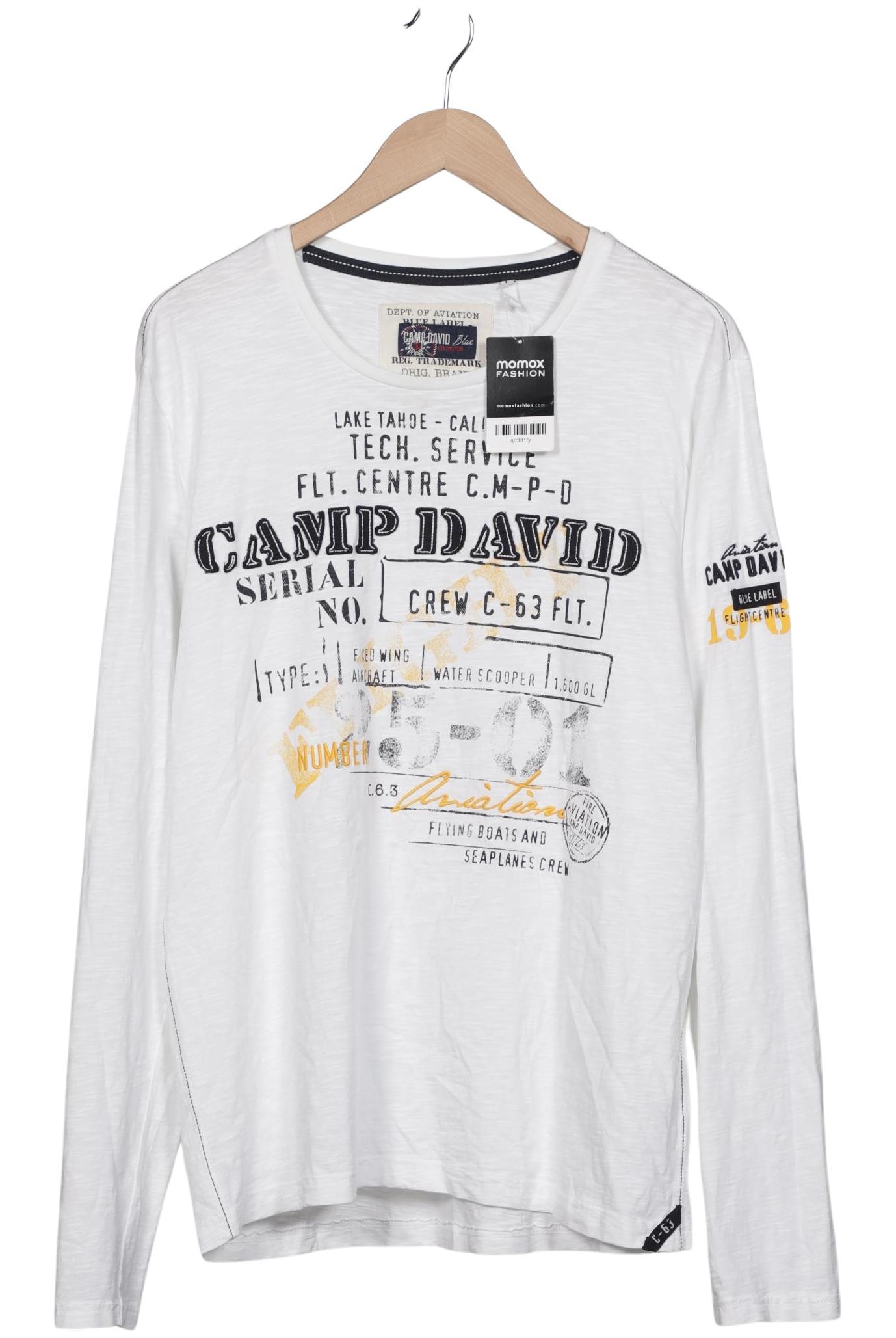 

Camp David Herren Langarmshirt, weiß, Gr. 52