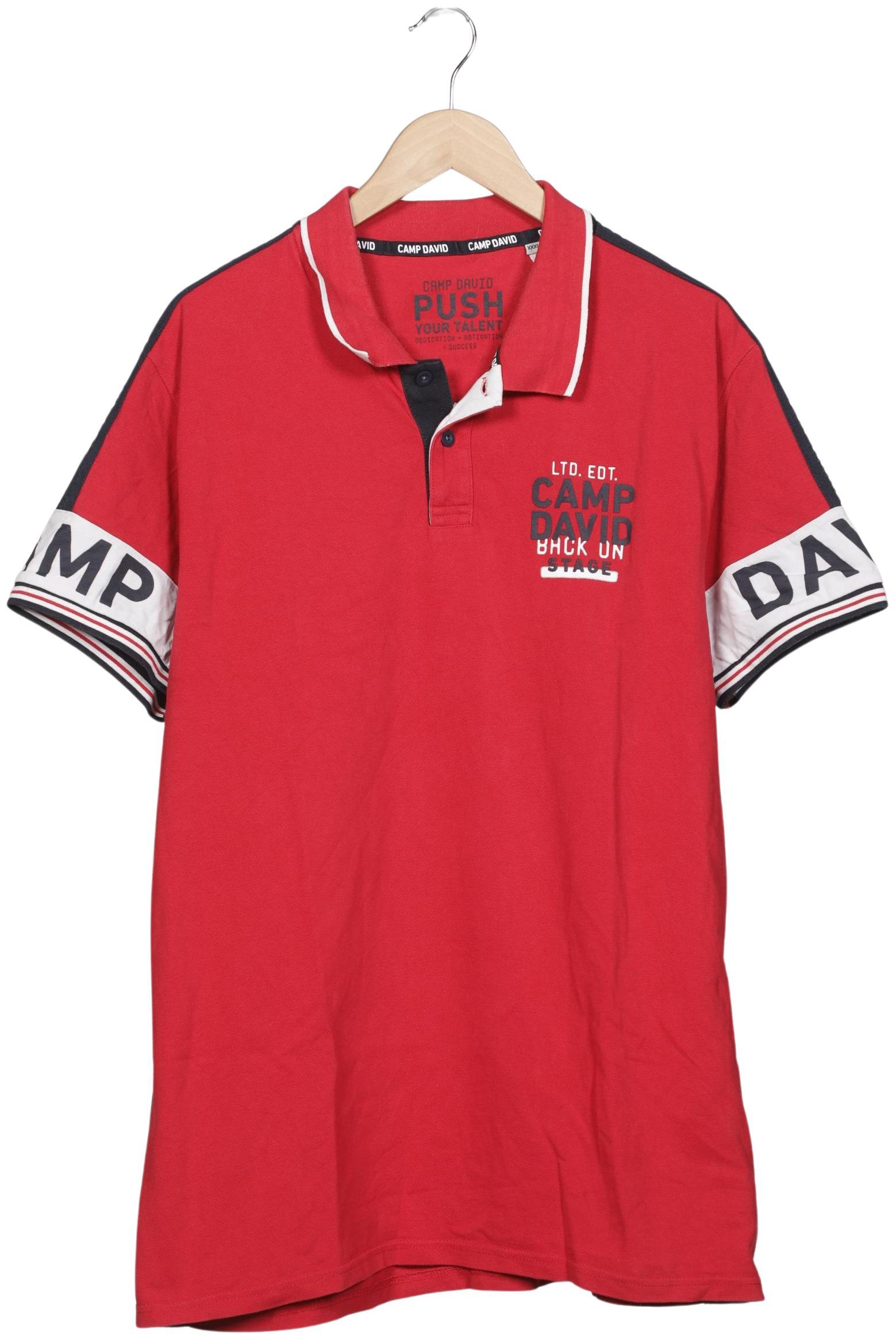 

Camp David Herren Poloshirt, rot, Gr. 58