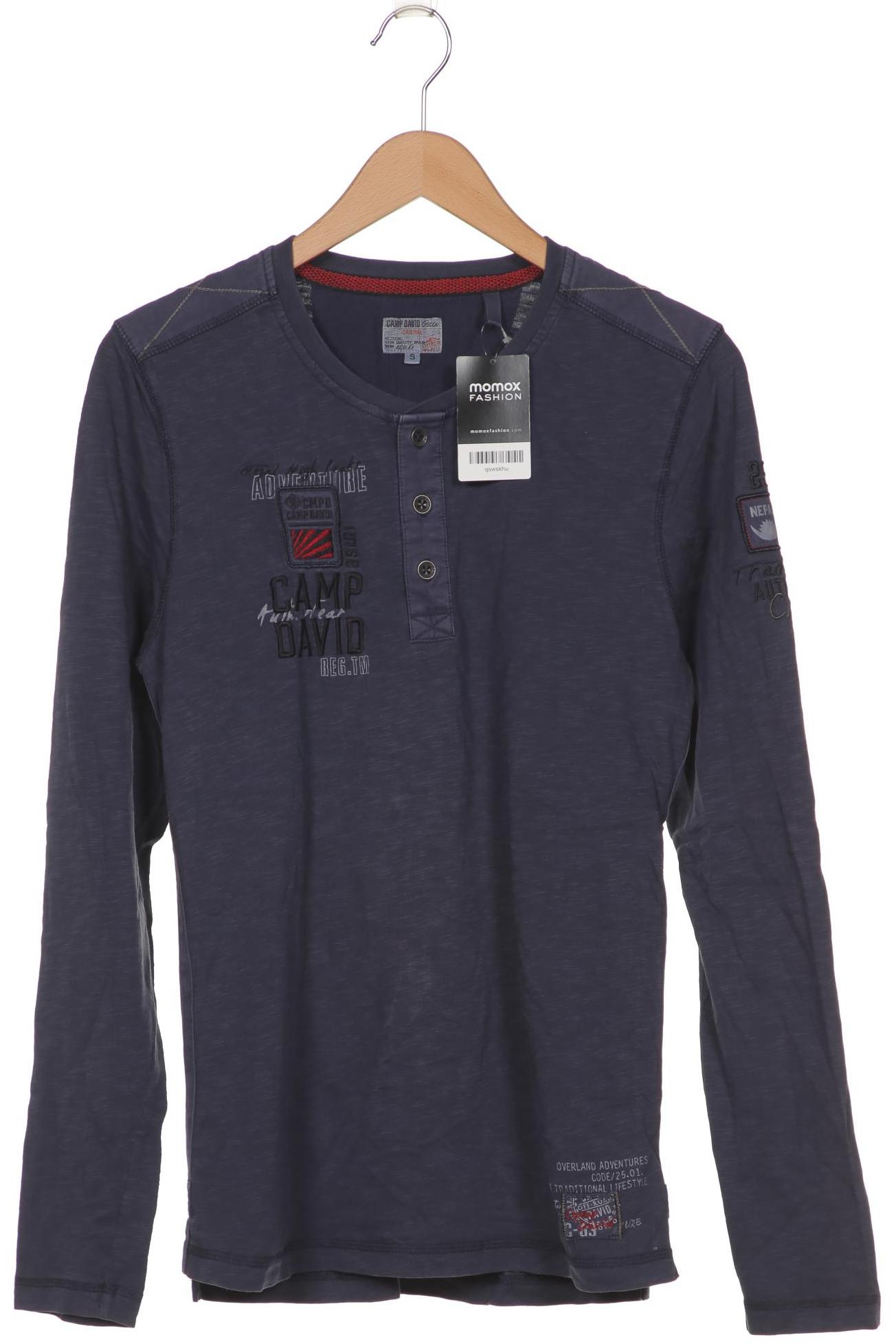 

Camp David Herren Langarmshirt, marineblau