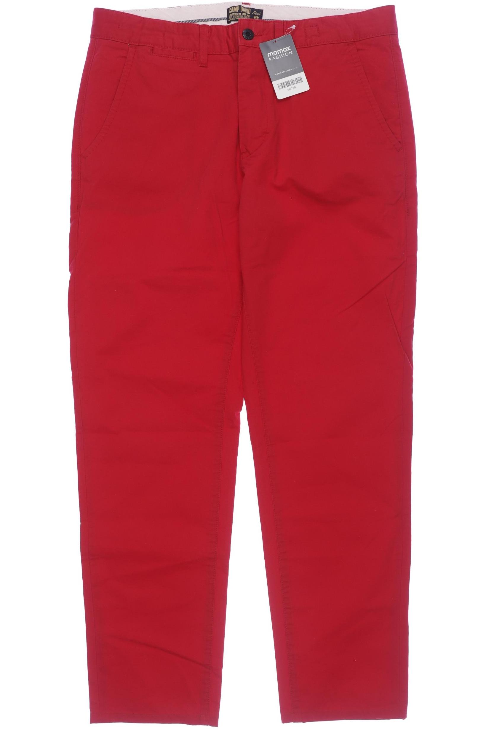 

Camp David Herren Stoffhose, rot, Gr. 0