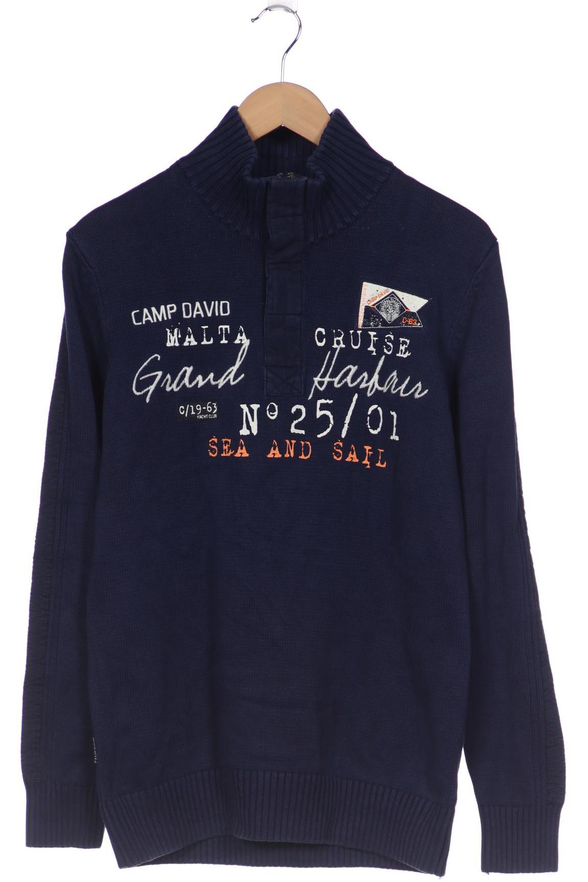 

Camp David Herren Pullover, blau