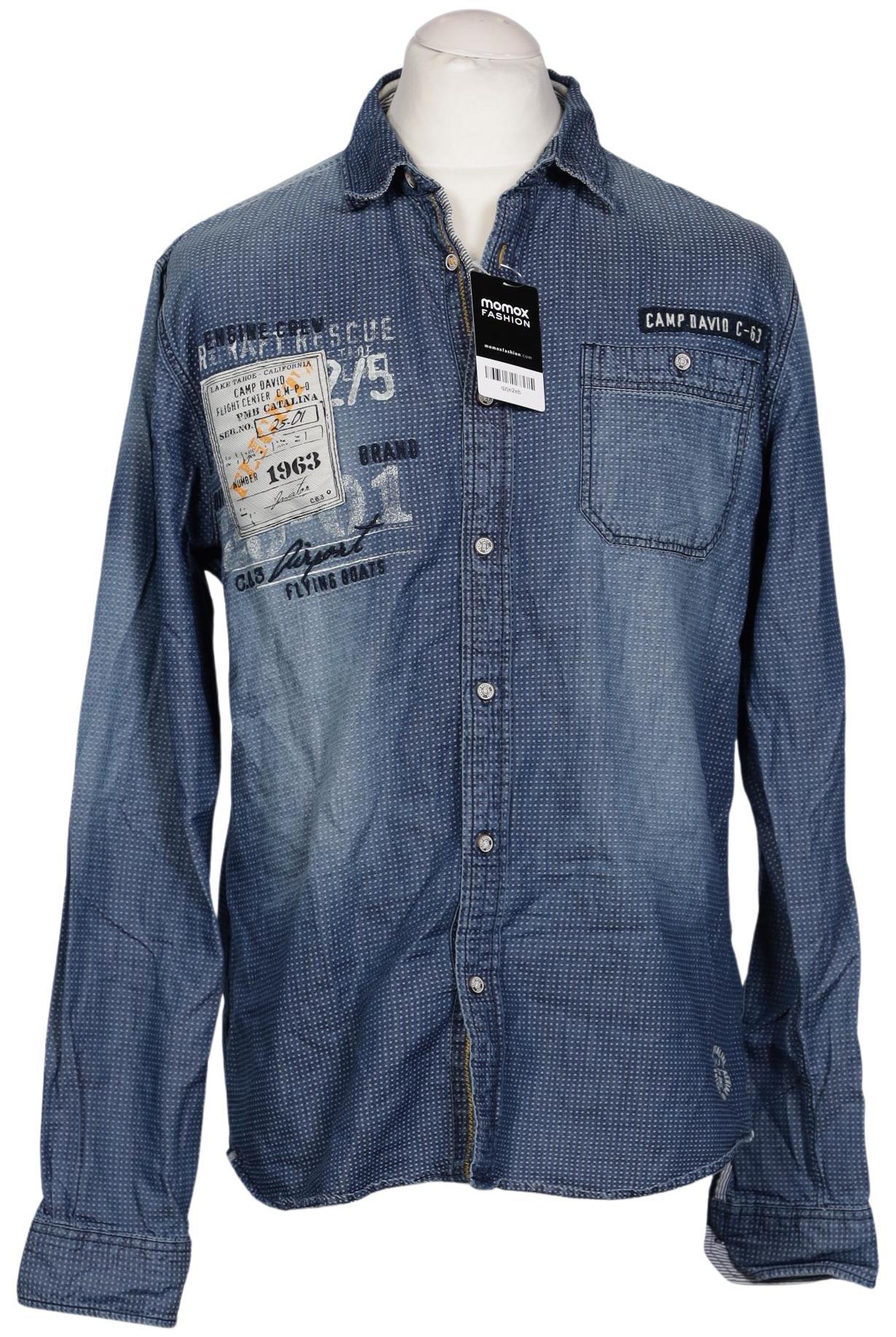 

Camp David Herren Hemd, blau, Gr. 48