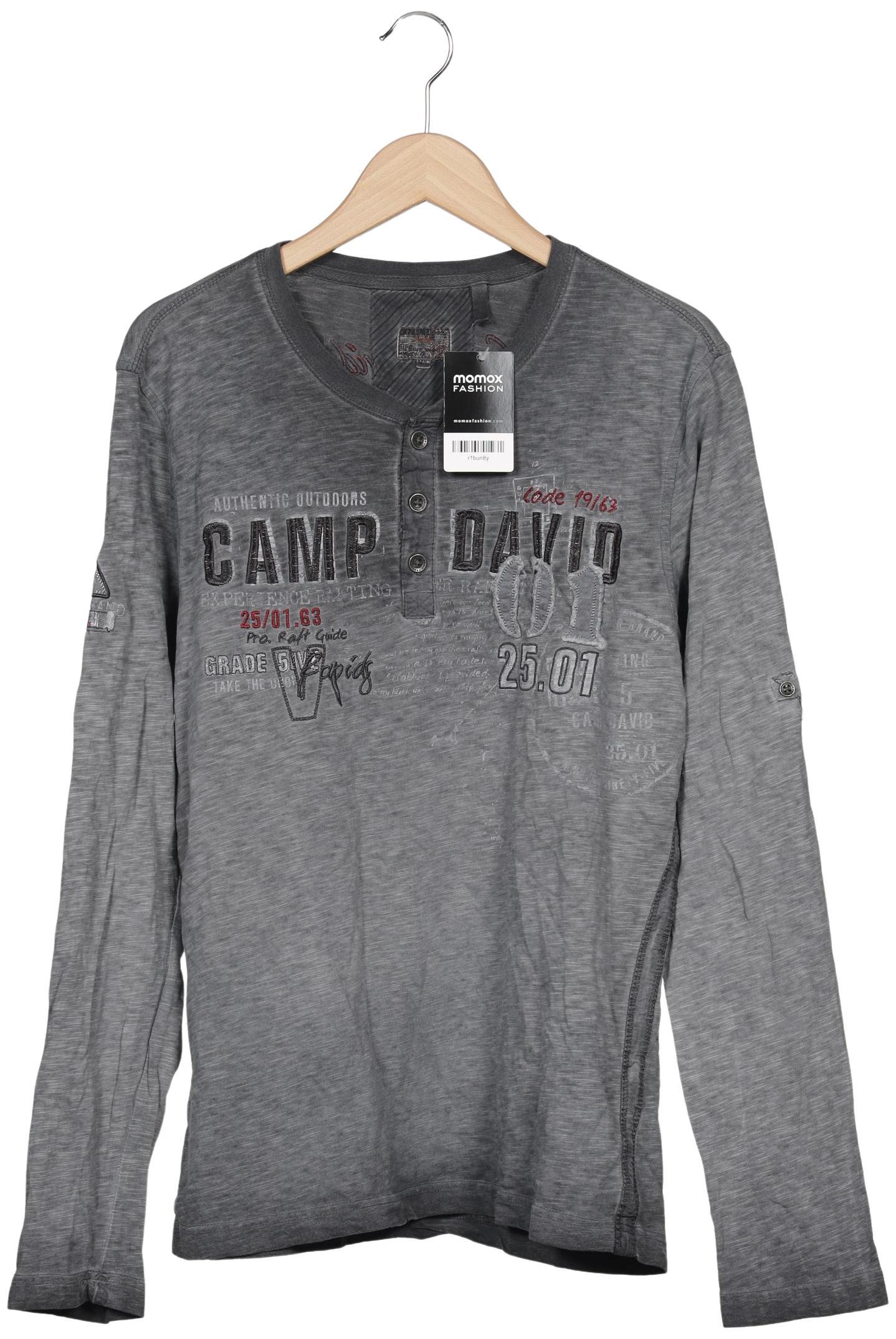 

Camp David Herren Langarmshirt, grau, Gr. 48