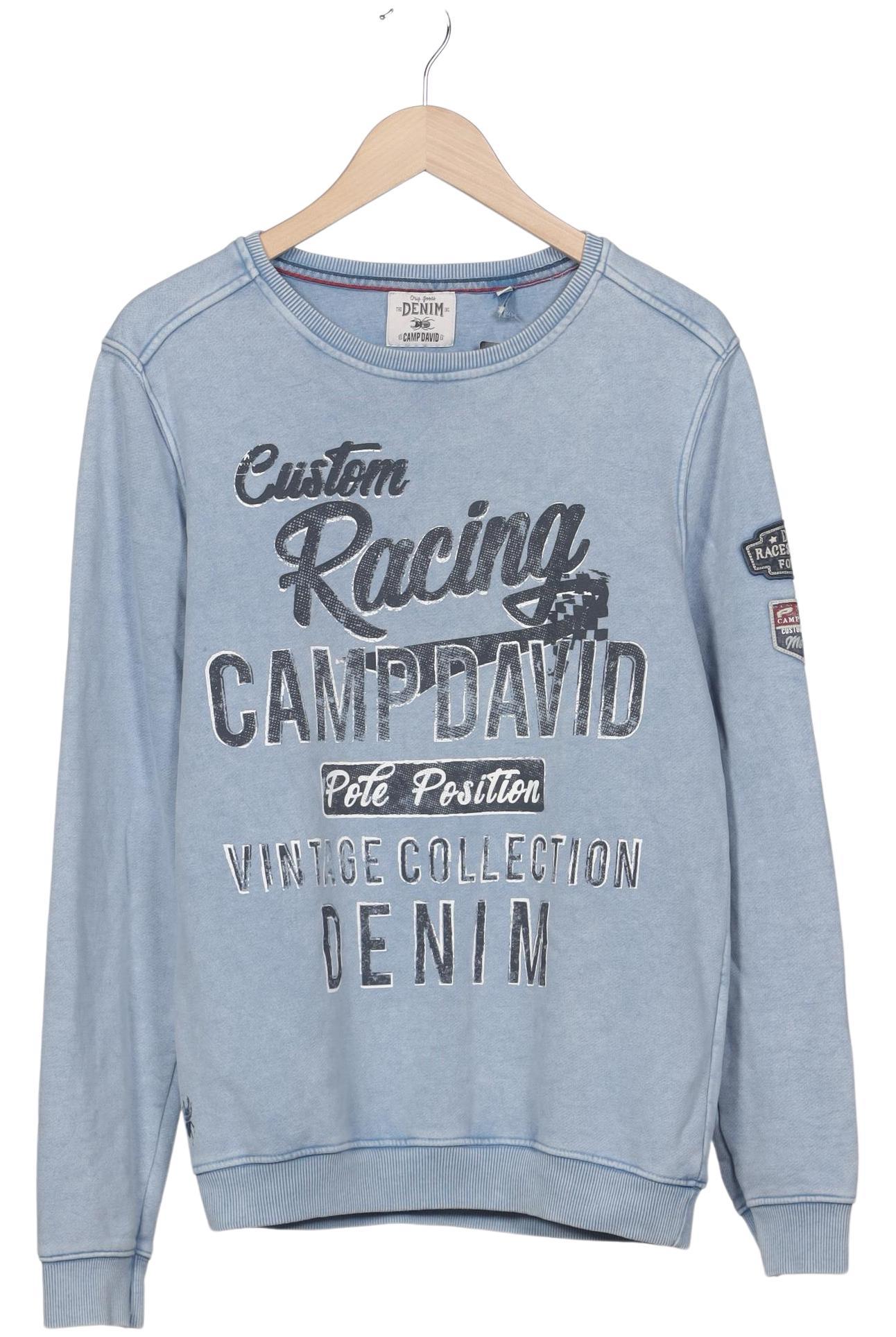 Thumbnail - Camp David Herren Sweatshirt, hellblau, Gr. 48