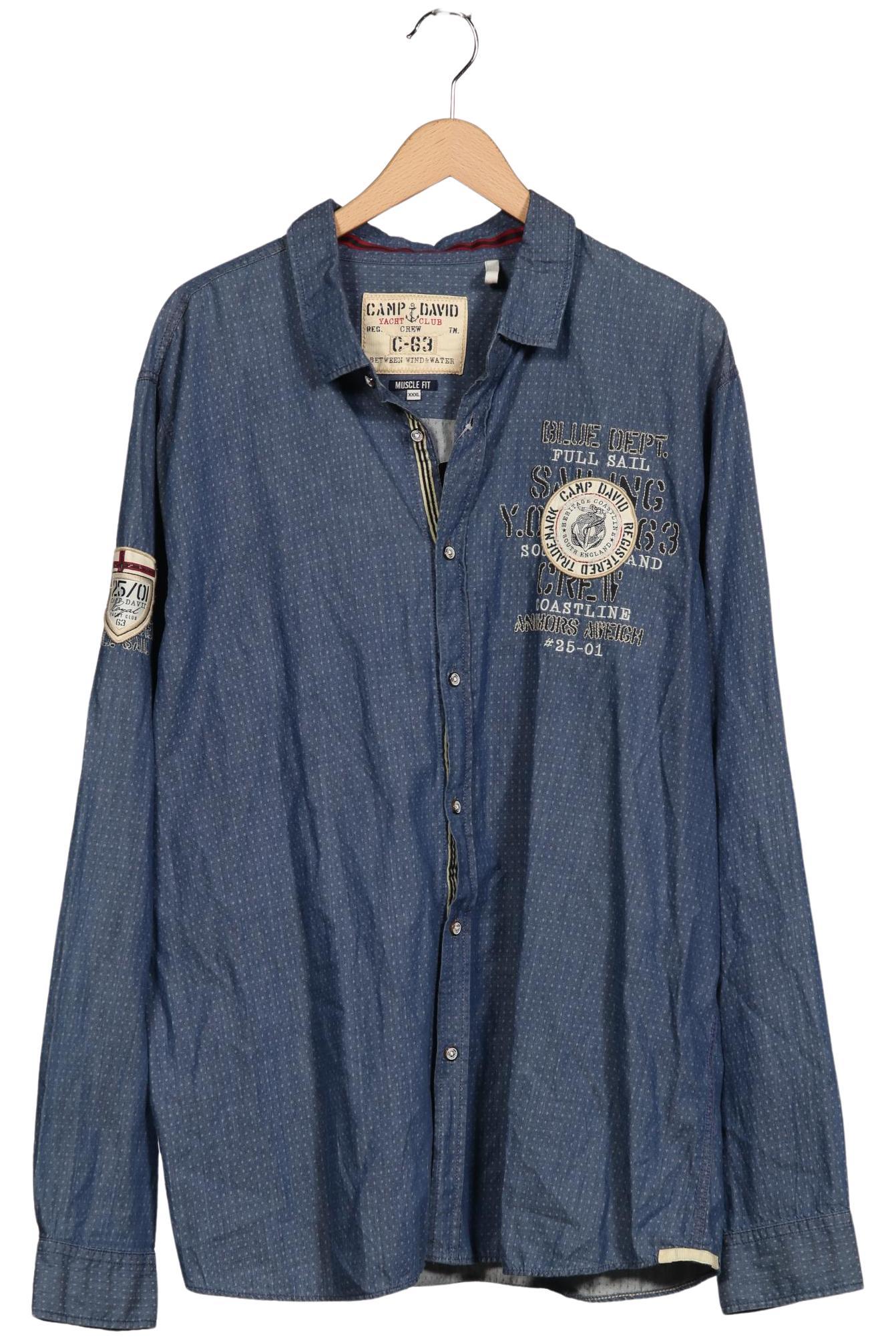 

Camp David Herren Hemd, blau, Gr. 58