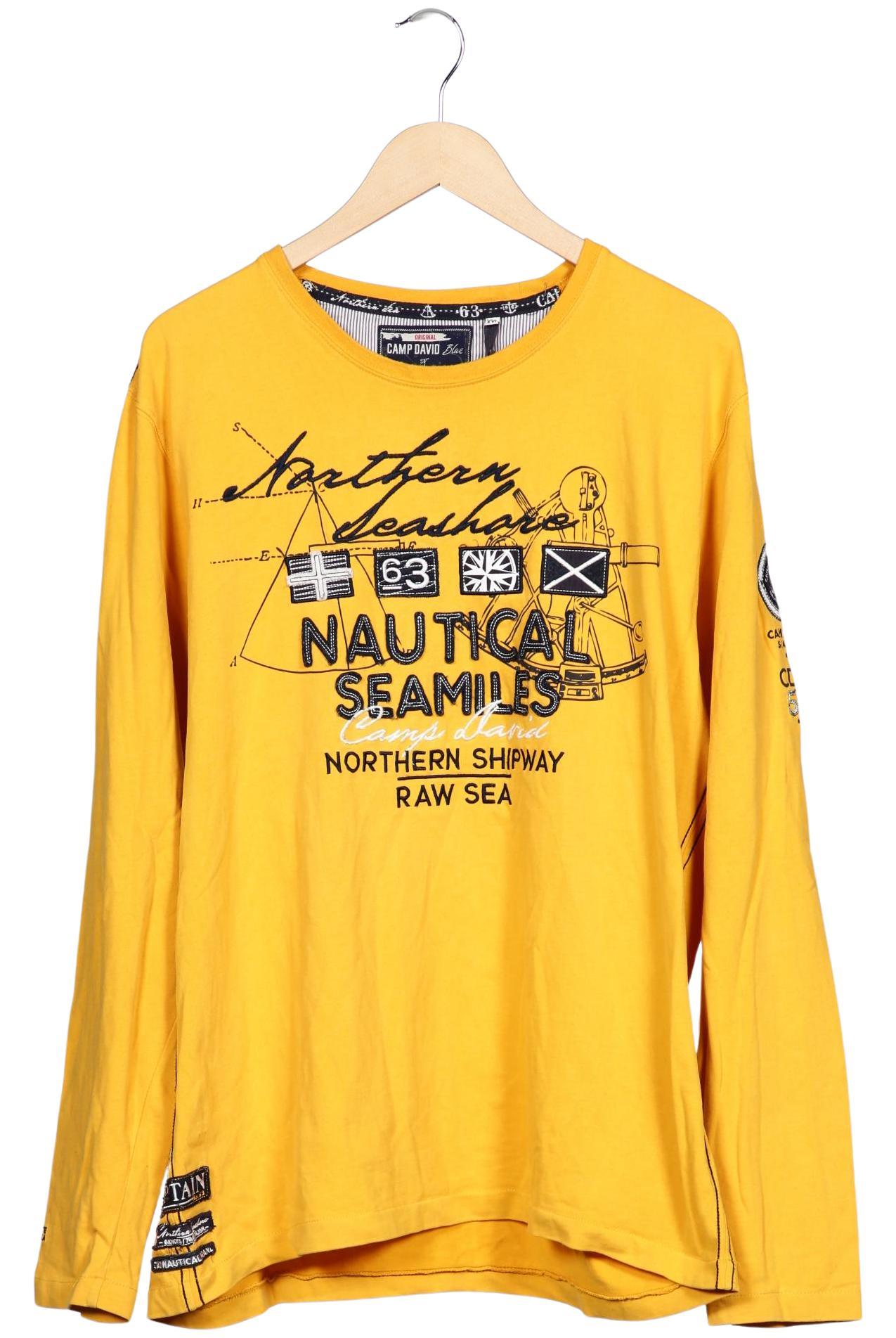 

Camp David Herren Langarmshirt, gelb, Gr. 56