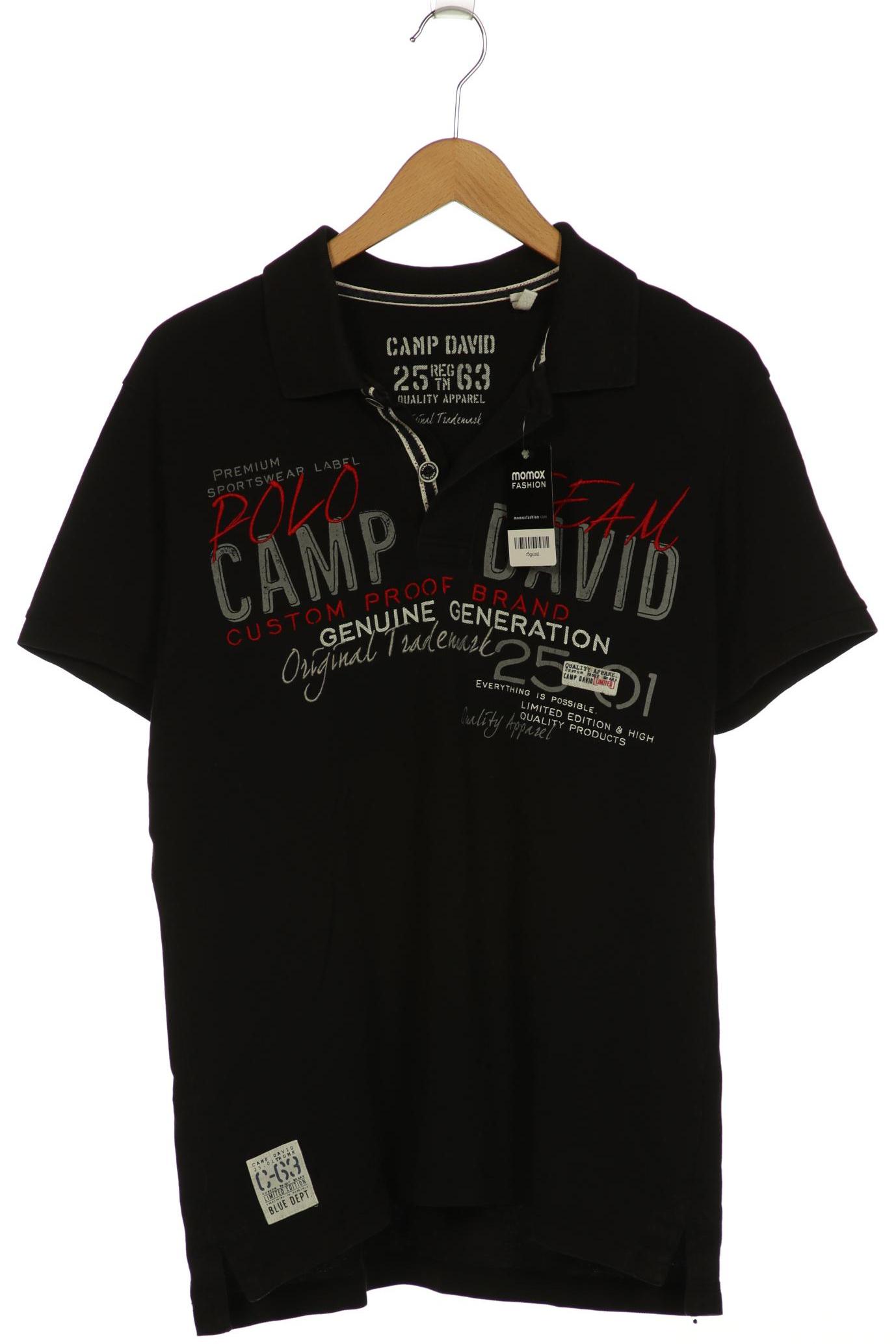 

Camp David Herren Poloshirt, schwarz