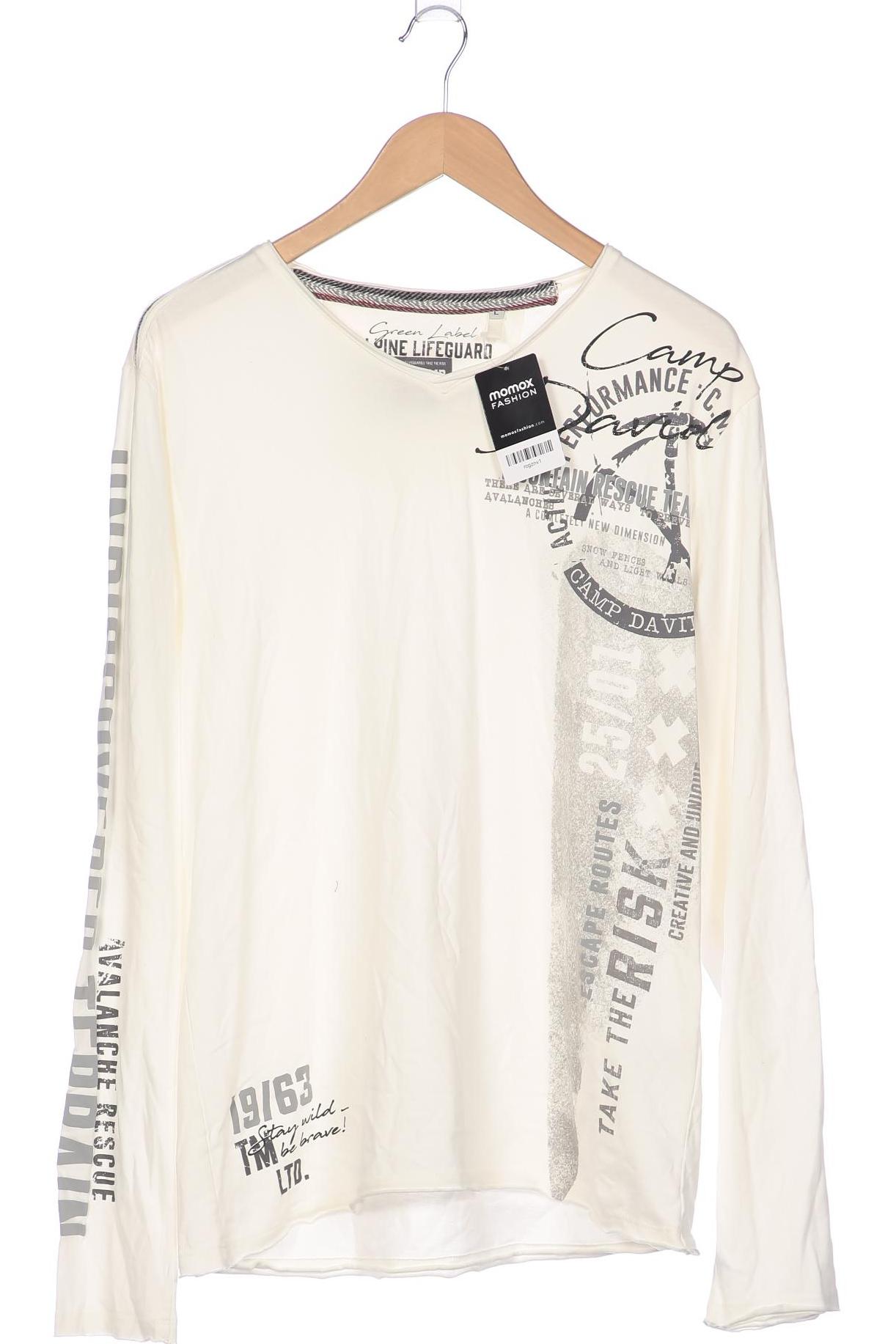 

Camp David Herren Langarmshirt, weiß, Gr. 52