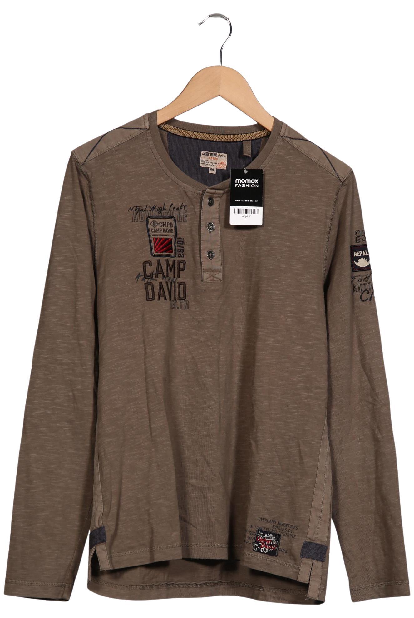 

Camp David Herren Langarmshirt, grün, Gr. 48