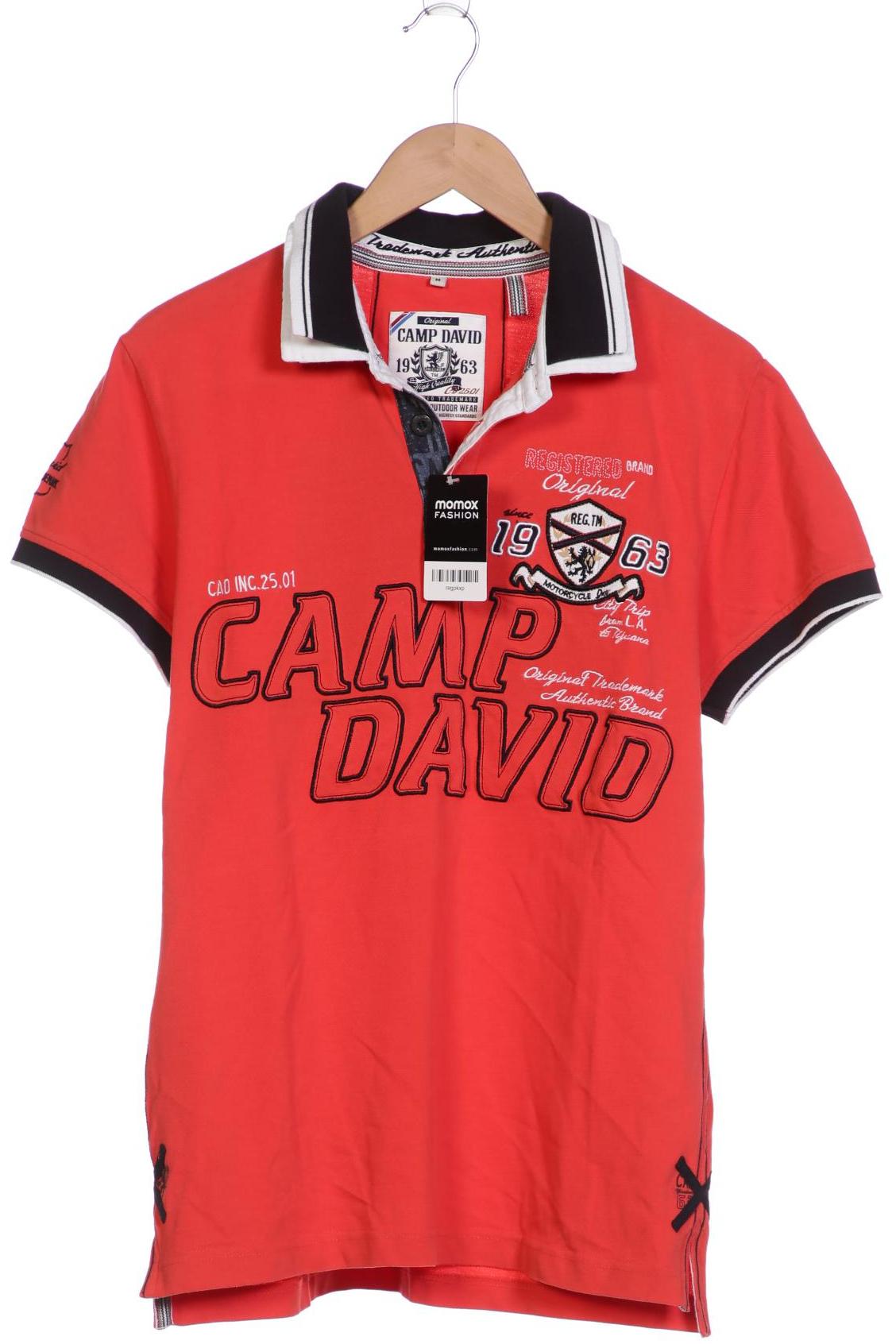 

Camp David Herren Poloshirt, rot