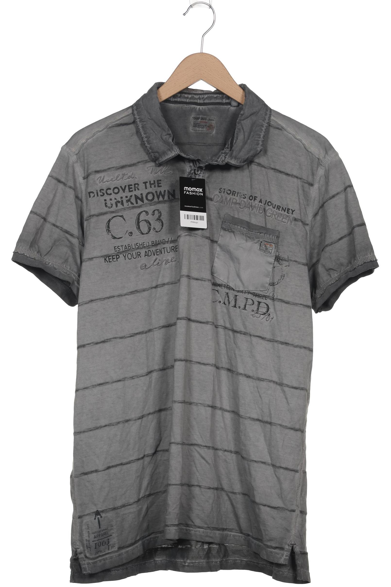 

Camp David Herren Poloshirt, grau, Gr. 56