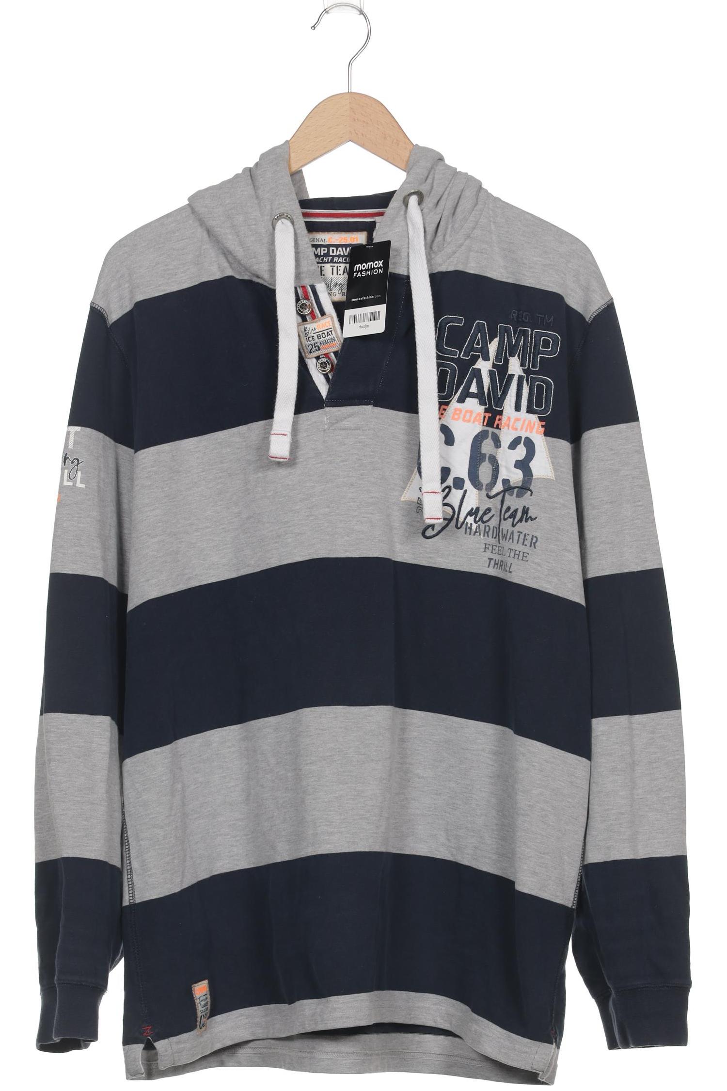 

Camp David Herren Kapuzenpullover, grau, Gr. 56