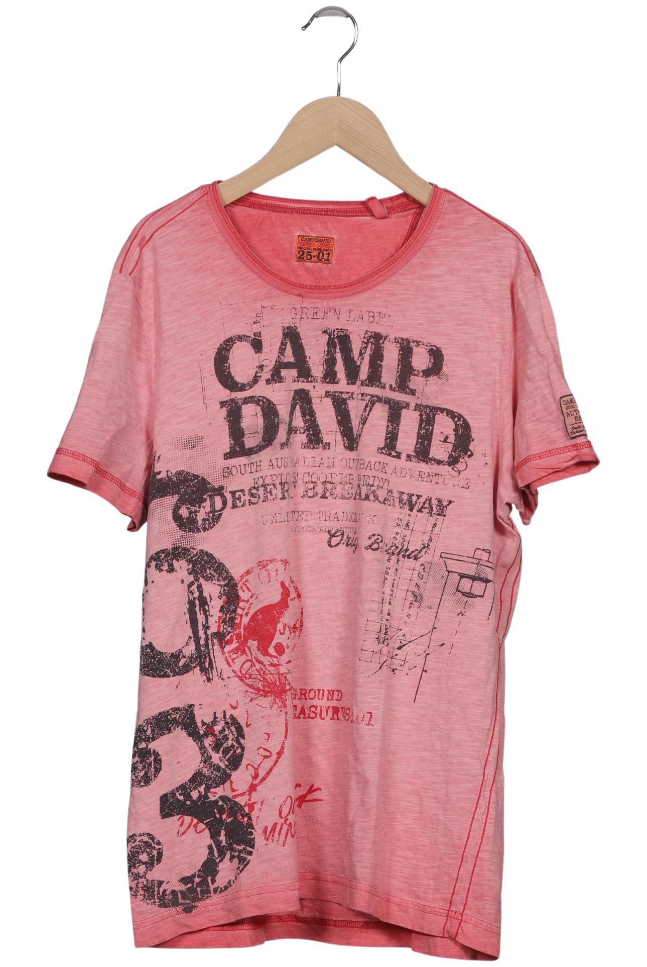

Camp David Herren T-Shirt, pink, Gr. 48