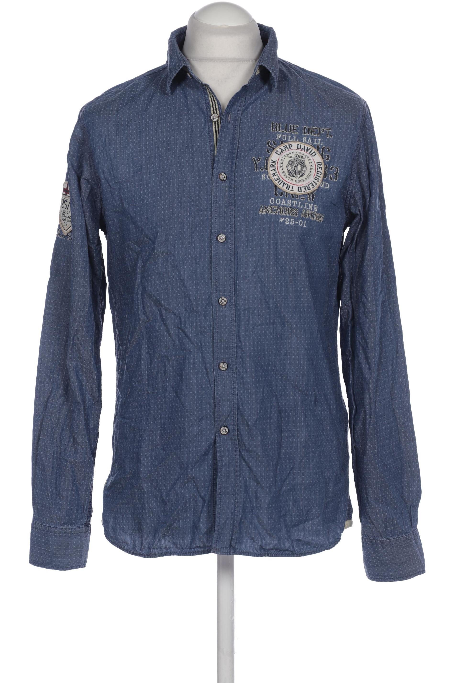 

Camp David Herren Hemd, blau, Gr. 48