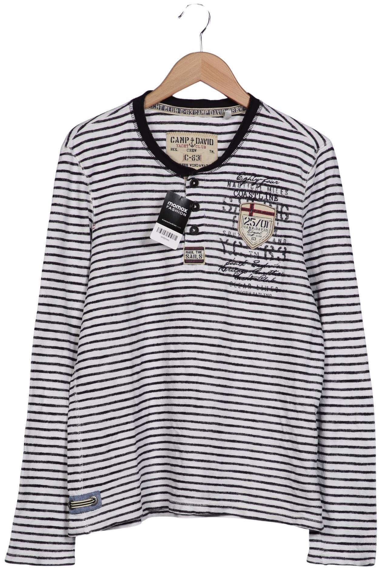 

Camp David Herren Langarmshirt, weiß, Gr. 48