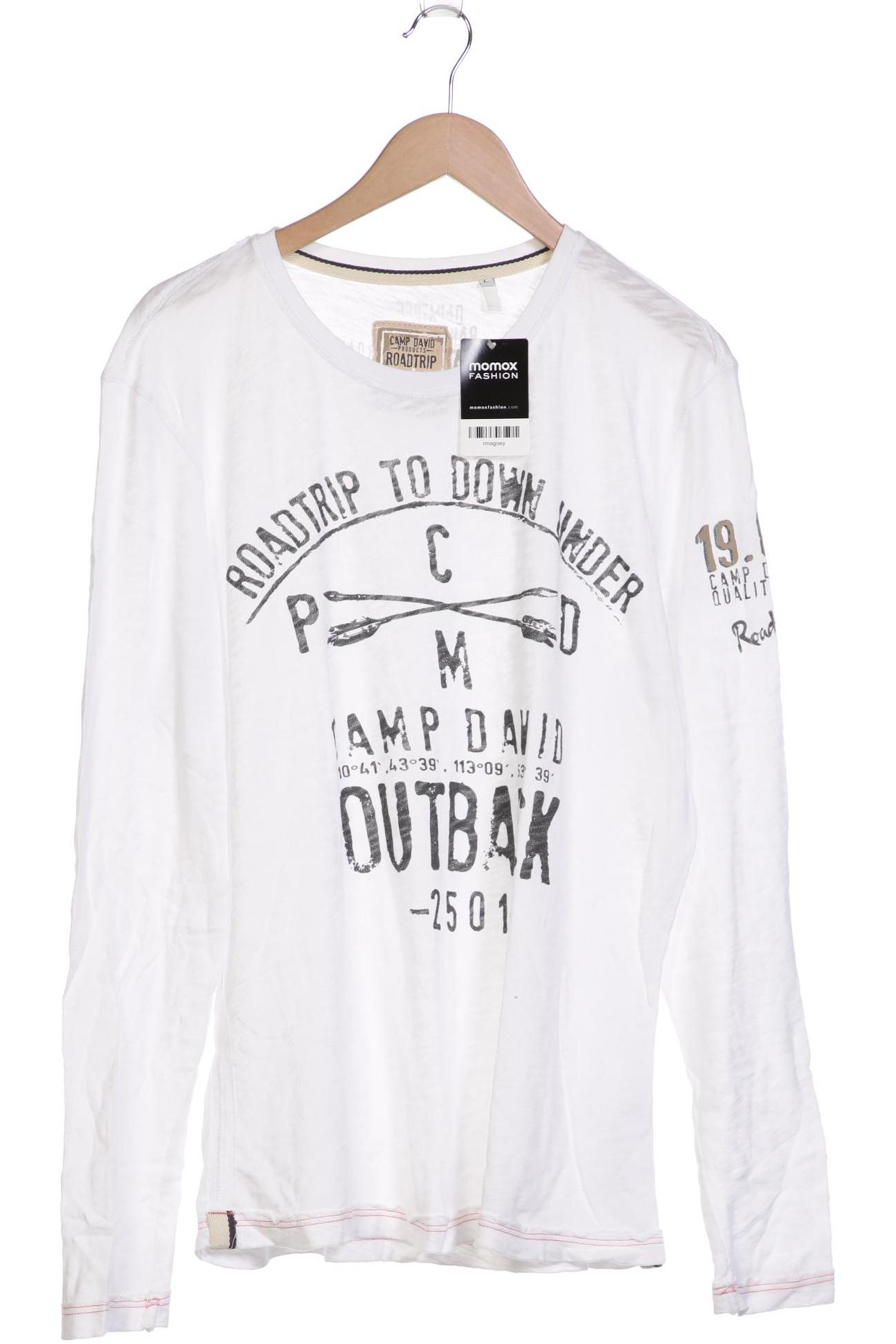 

Camp David Herren Langarmshirt, weiß, Gr. 52