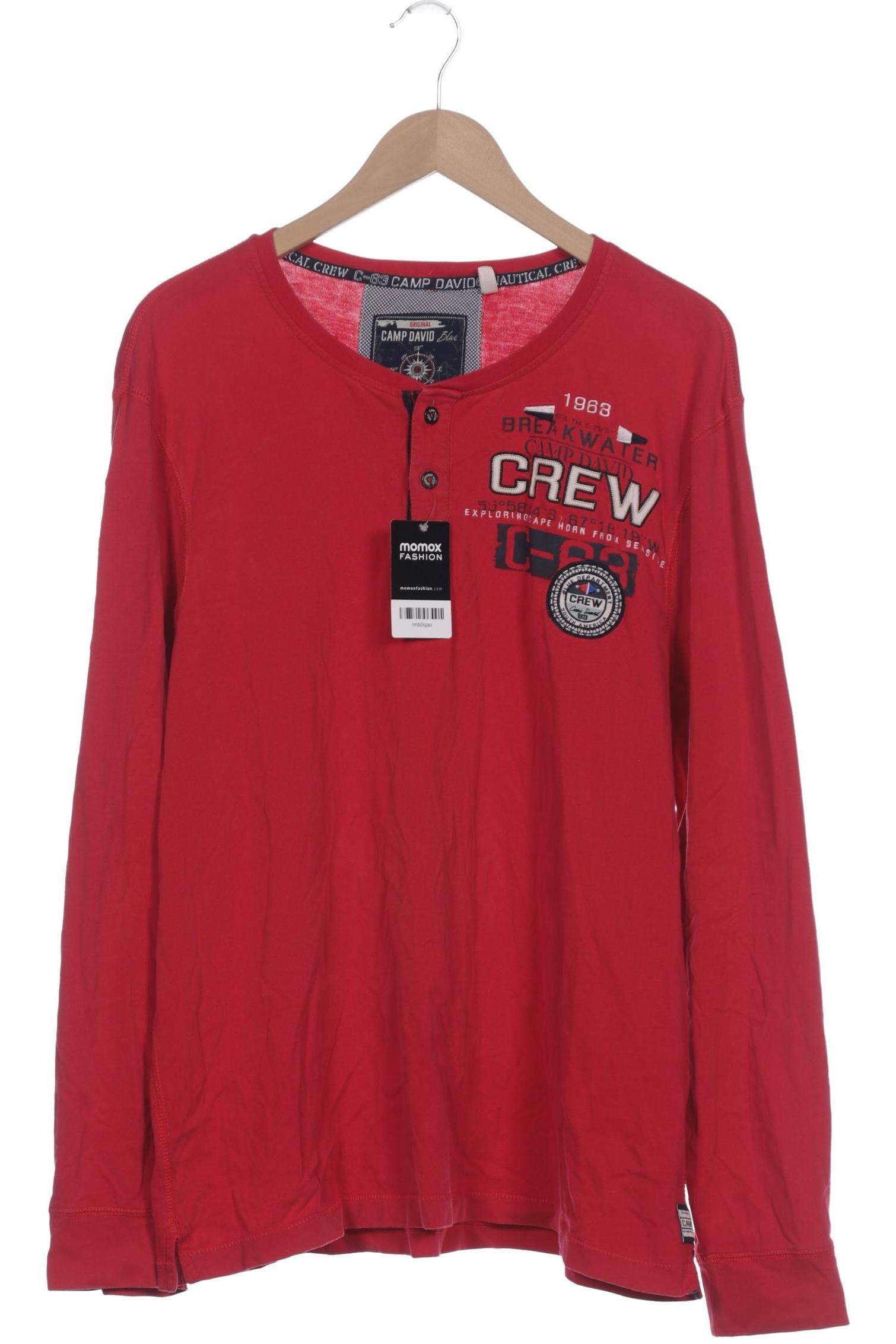 

Camp David Herren Langarmshirt, rot, Gr. 54