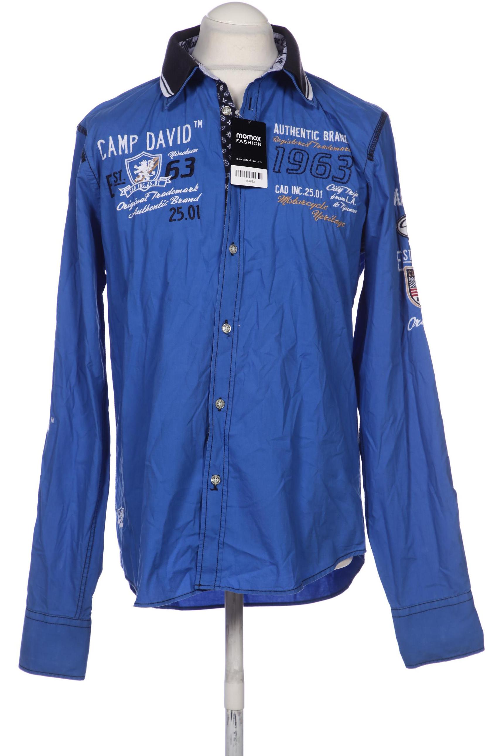 

Camp David Herren Hemd, blau