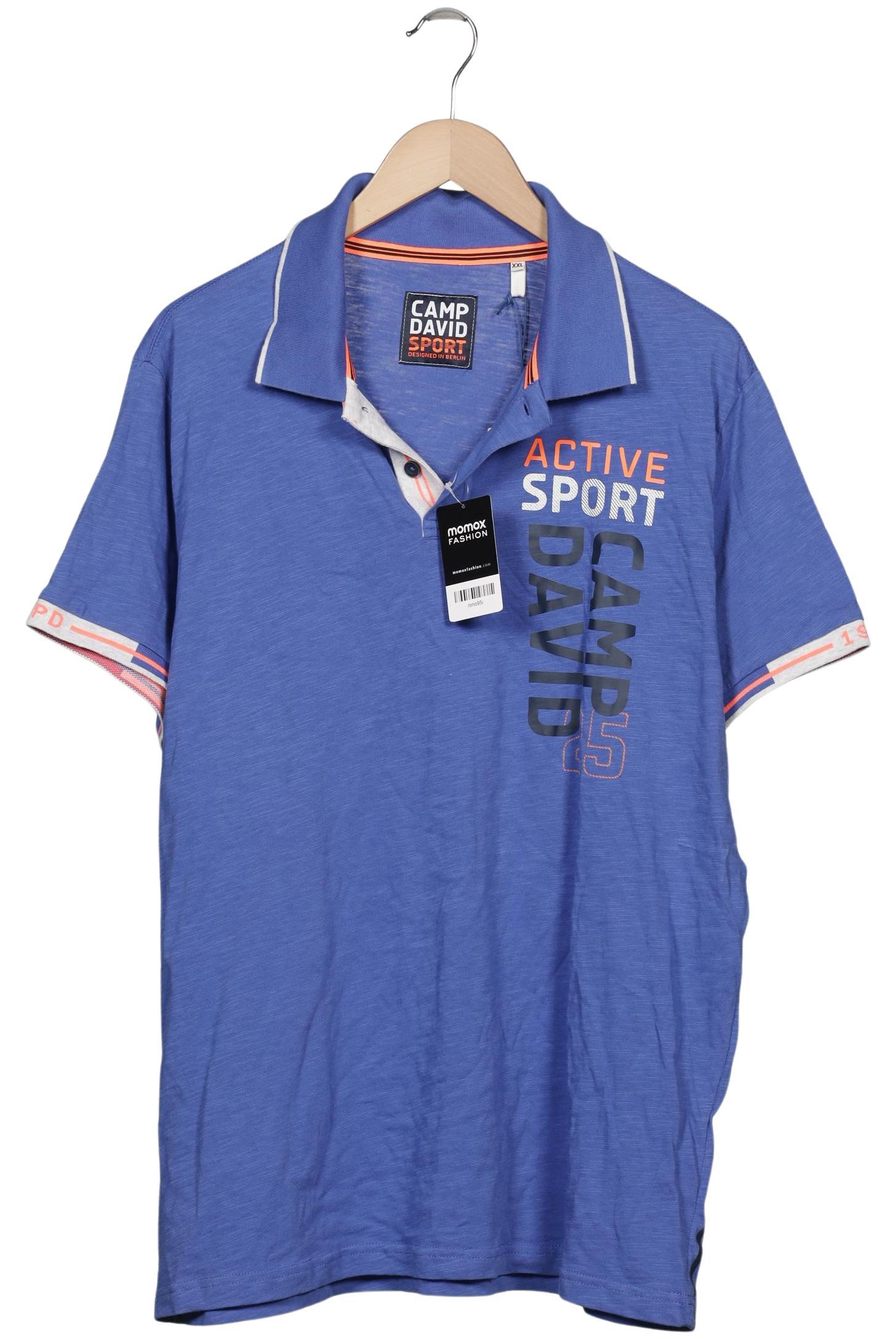 Thumbnail - Camp David Herren Poloshirt, blau, Gr. 56
