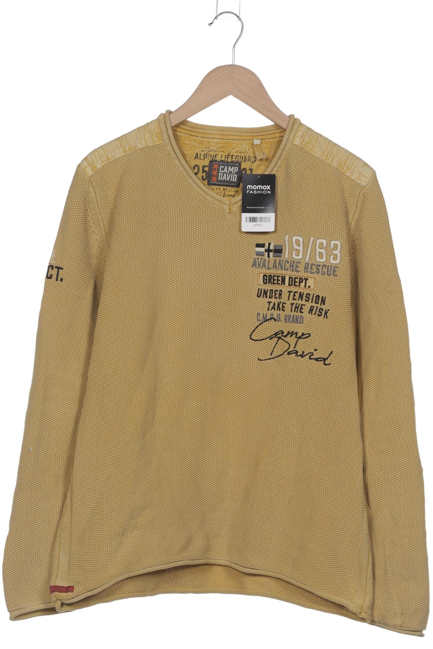 

Camp David Herren Pullover, gelb, Gr. 52