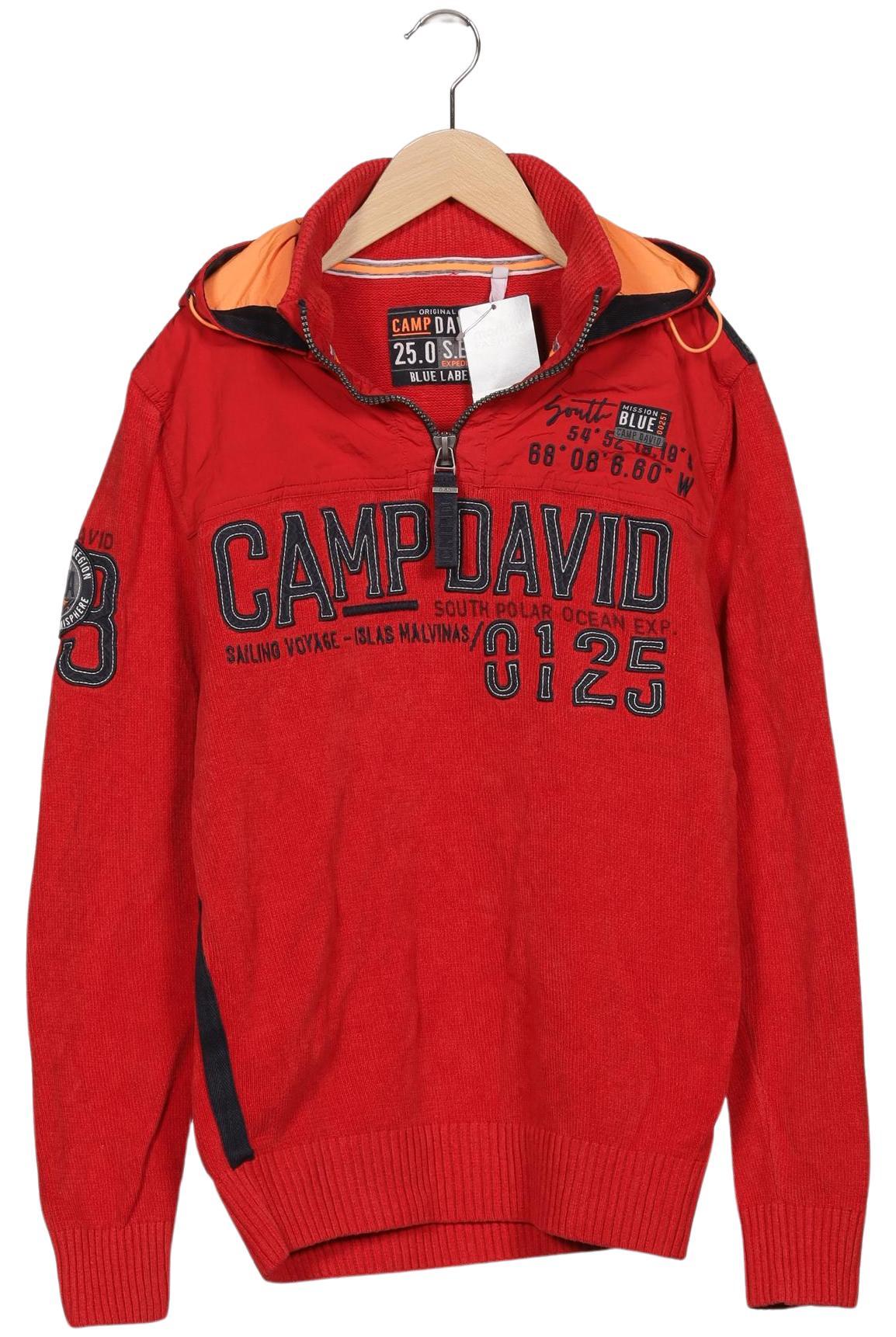 

Camp David Herren Kapuzenpullover, rot, Gr. 48