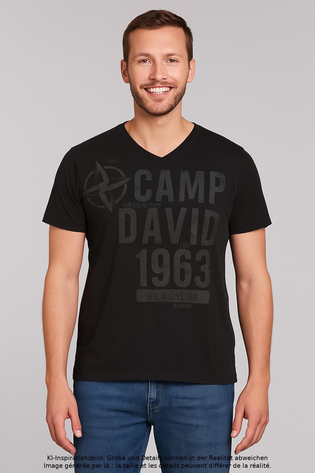 

Camp David Herren T-Shirt, schwarz, Gr. 52