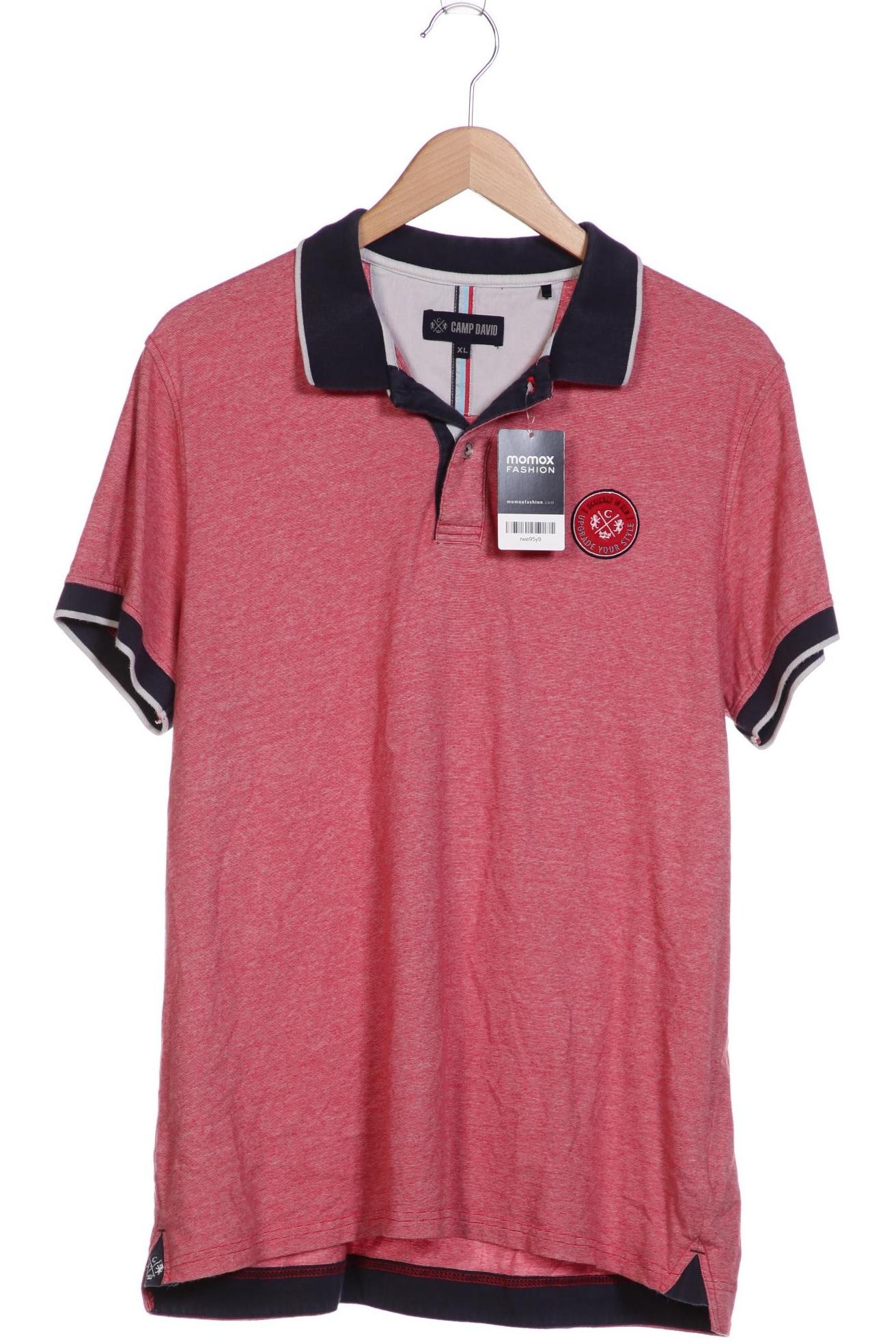 

Camp David Herren Poloshirt, rot