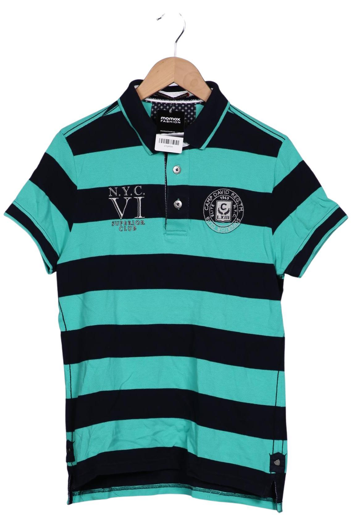 Thumbnail - Camp David Herren Poloshirt, türkis, Gr. 46