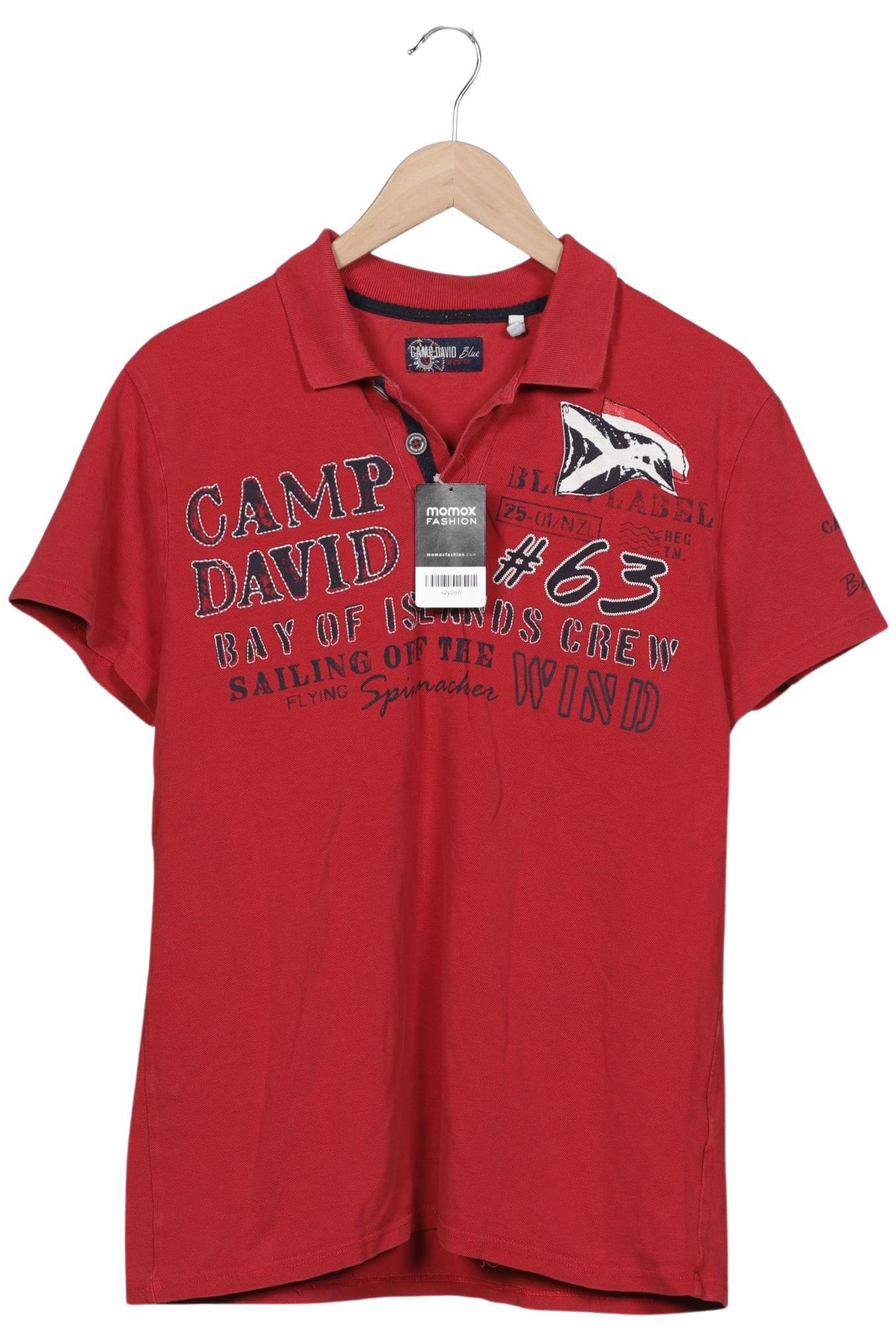 

Camp David Herren Poloshirt, bordeaux, Gr. 52