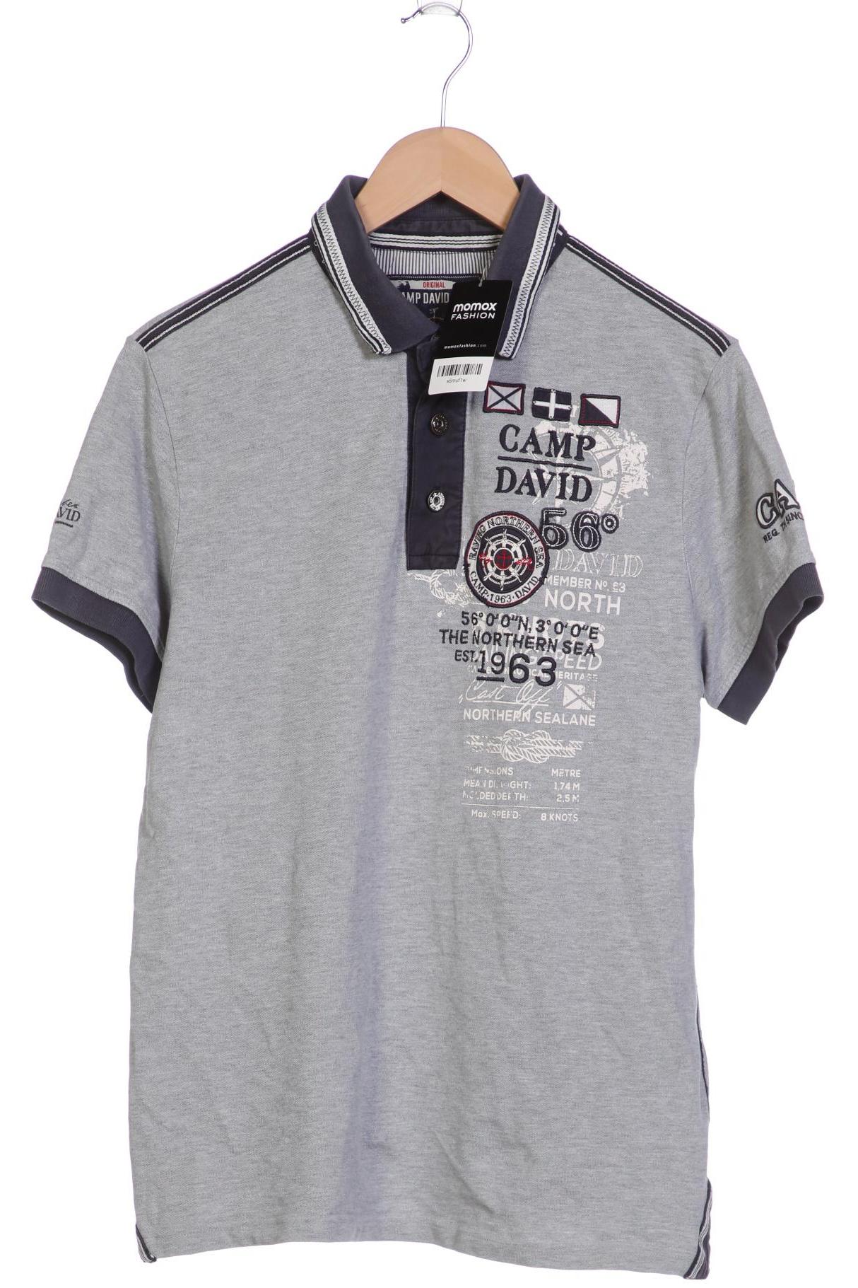 

Camp David Herren Poloshirt, grau, Gr. 52