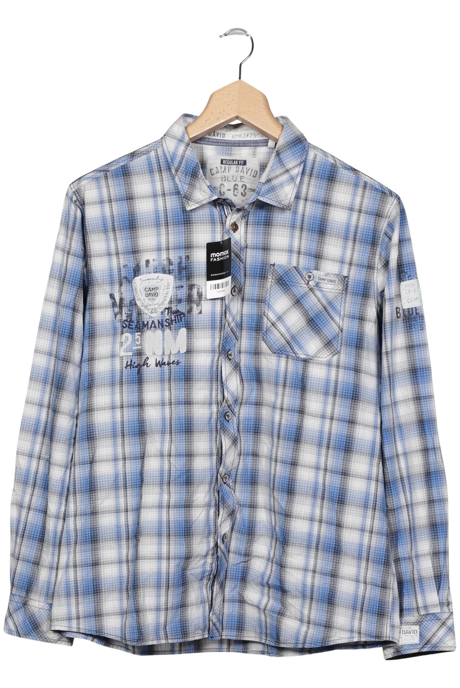 Thumbnail - Camp David Herren Hemd, blau, Gr. 56