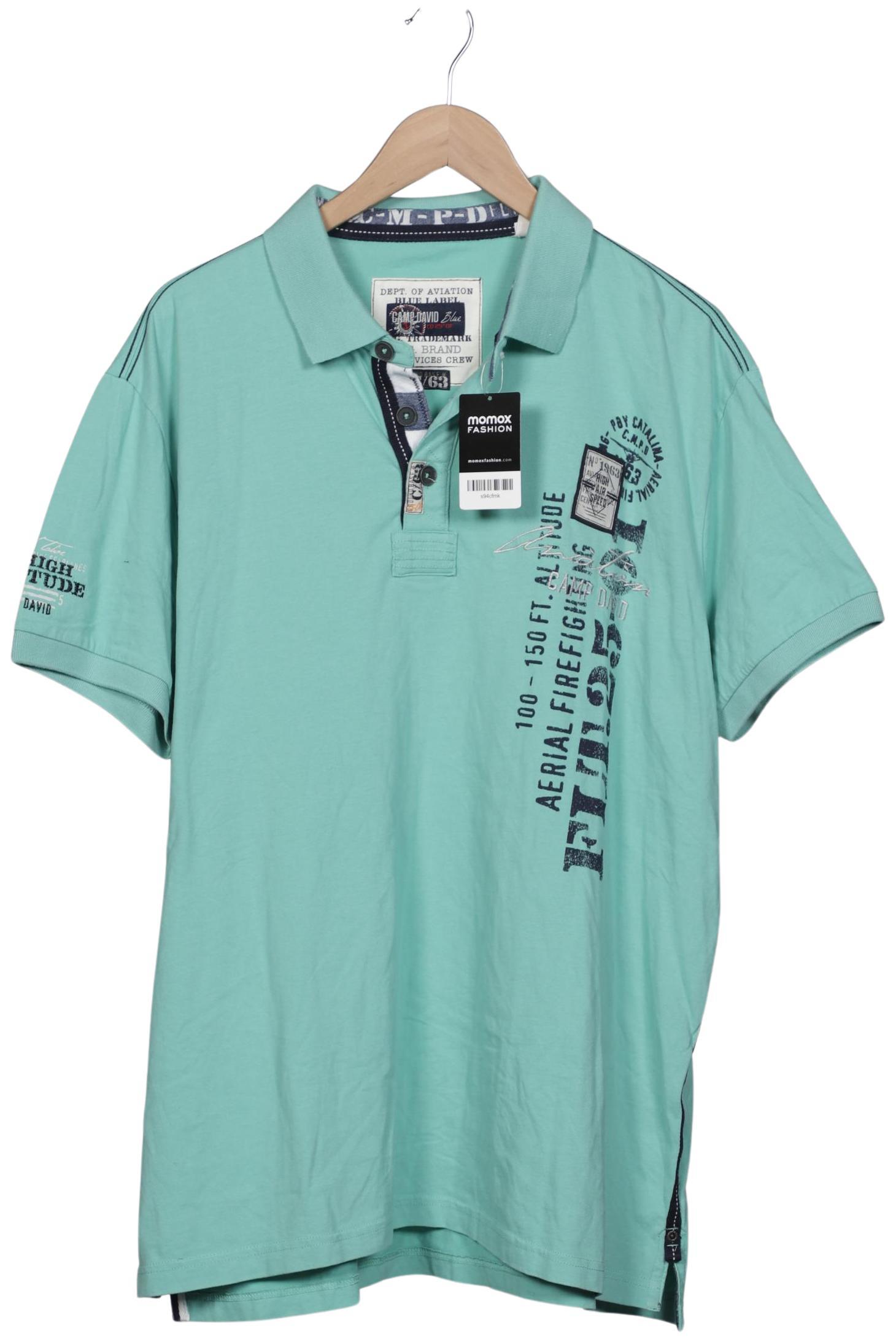 

Camp David Herren Poloshirt, türkis, Gr. 58