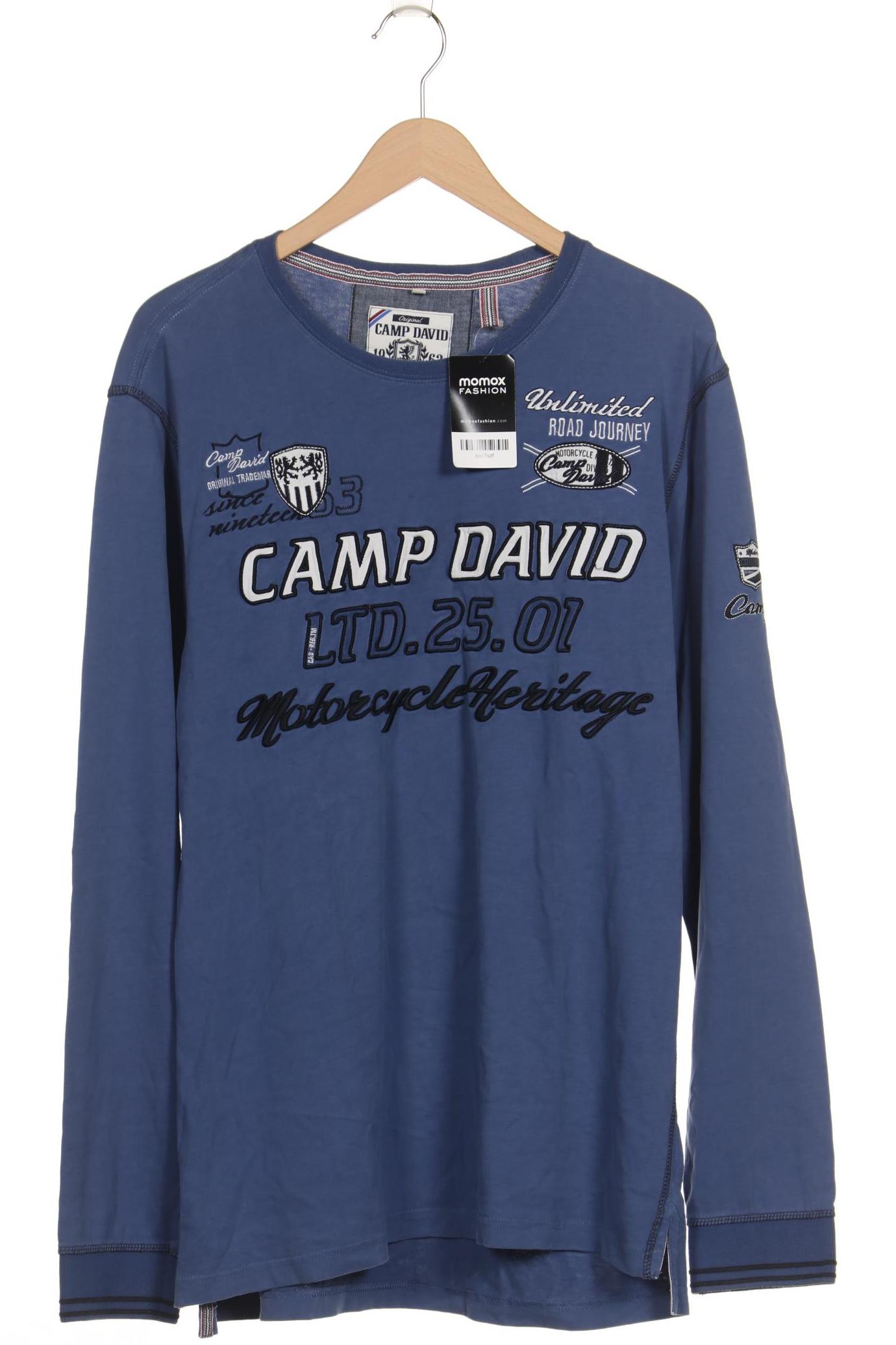 

Camp David Herren Langarmshirt, blau, Gr. 54
