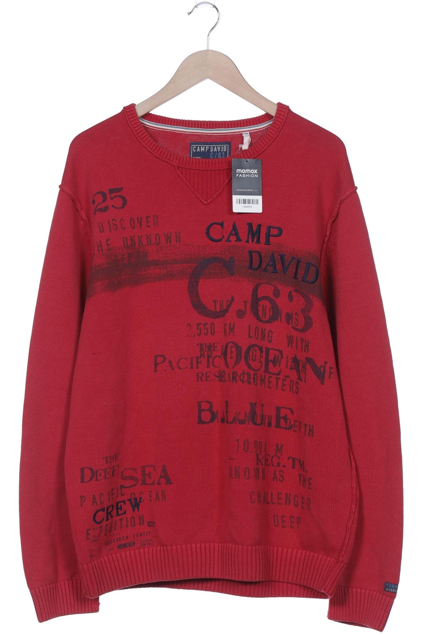Thumbnail - Camp David Herren Pullover, rot, Gr. 56