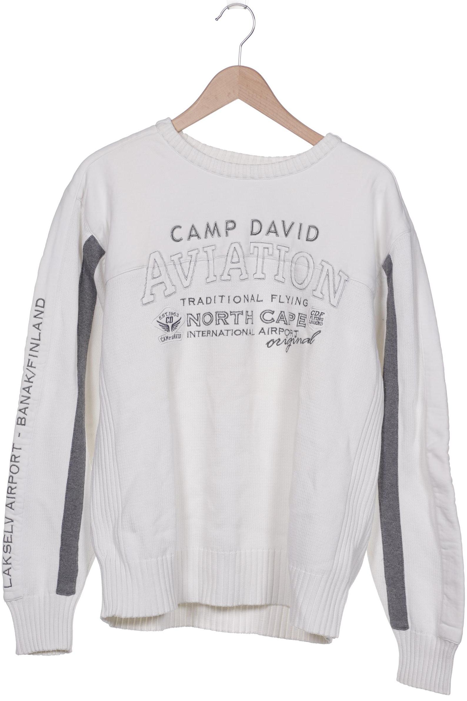 

Camp David Herren Pullover, weiß, Gr. 56