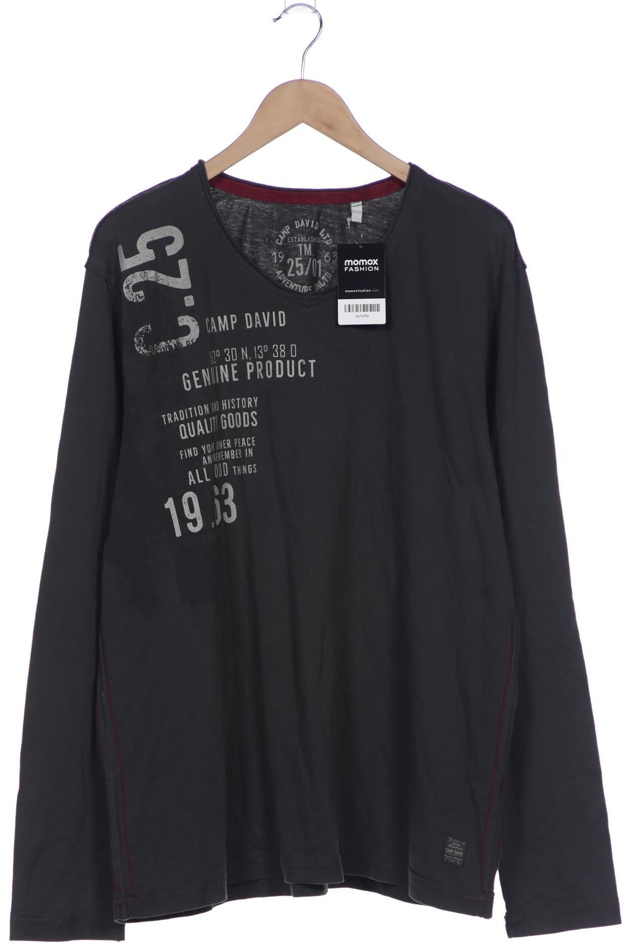 

Camp David Herren Langarmshirt, grau, Gr. 56