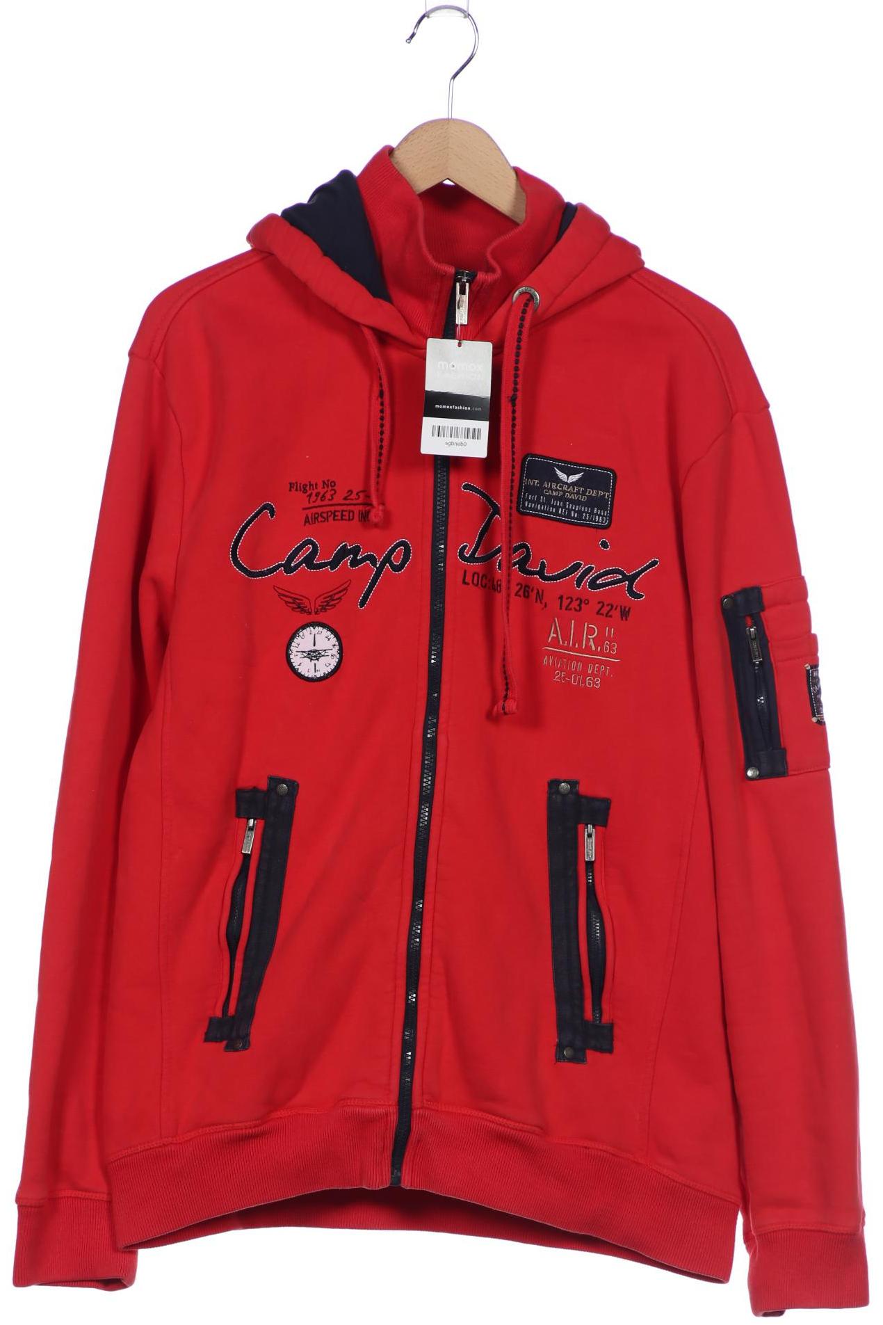 

Camp David Herren Kapuzenpullover, rot, Gr. 54
