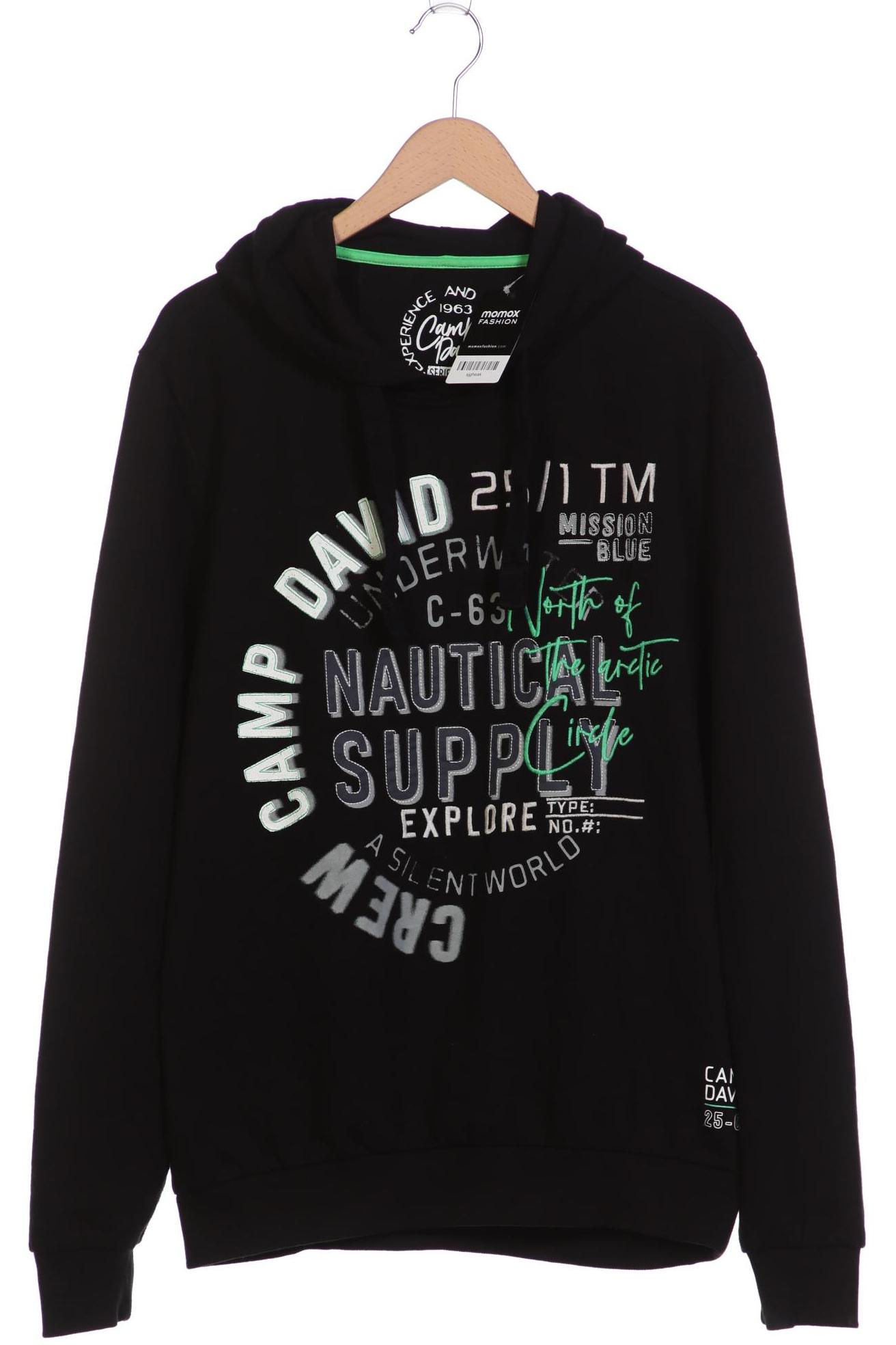 

Camp David Herren Kapuzenpullover, schwarz