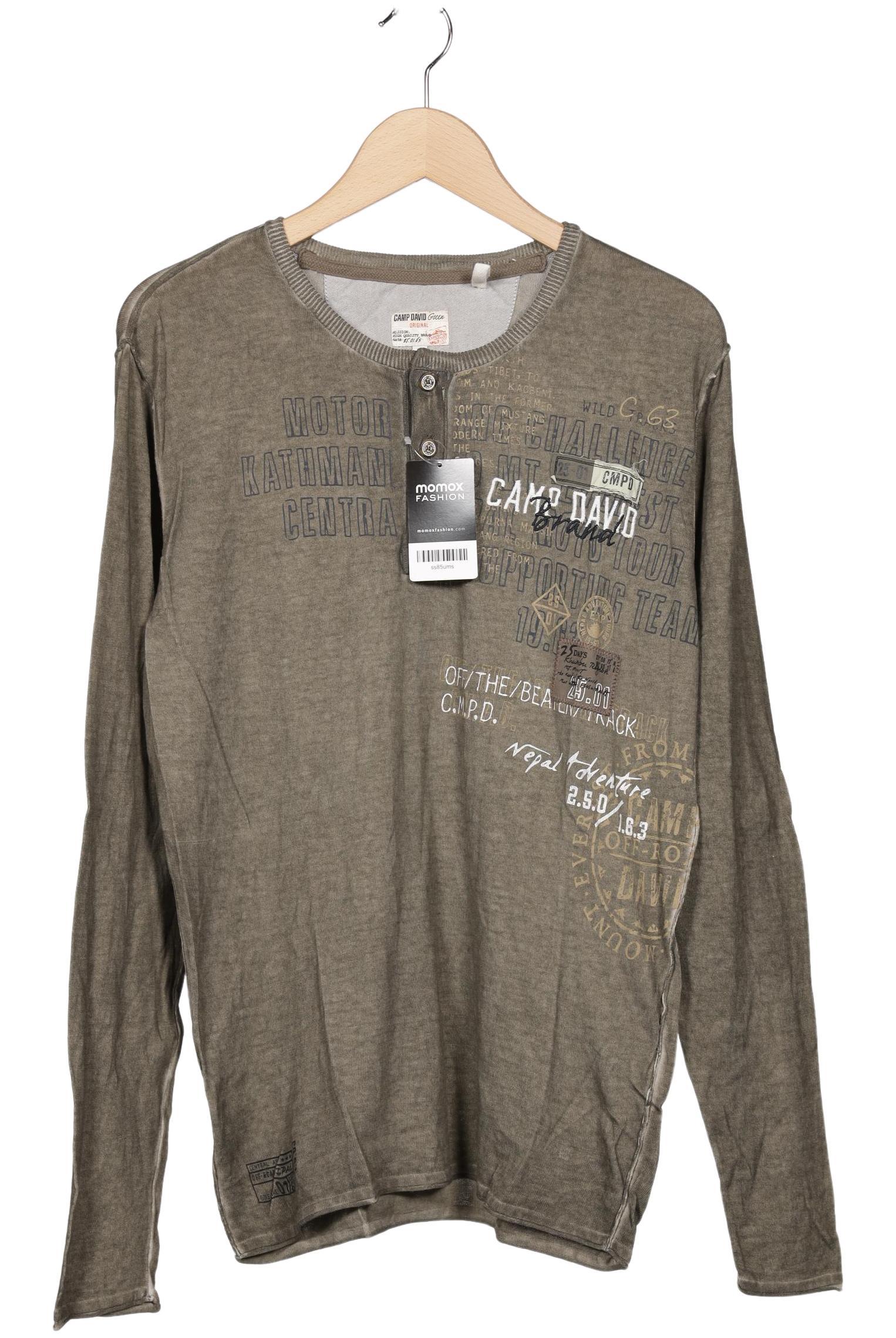

Camp David Herren Langarmshirt, grün, Gr. 52
