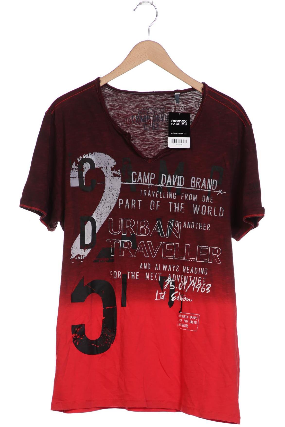 

Camp David Herren T-Shirt, bordeaux