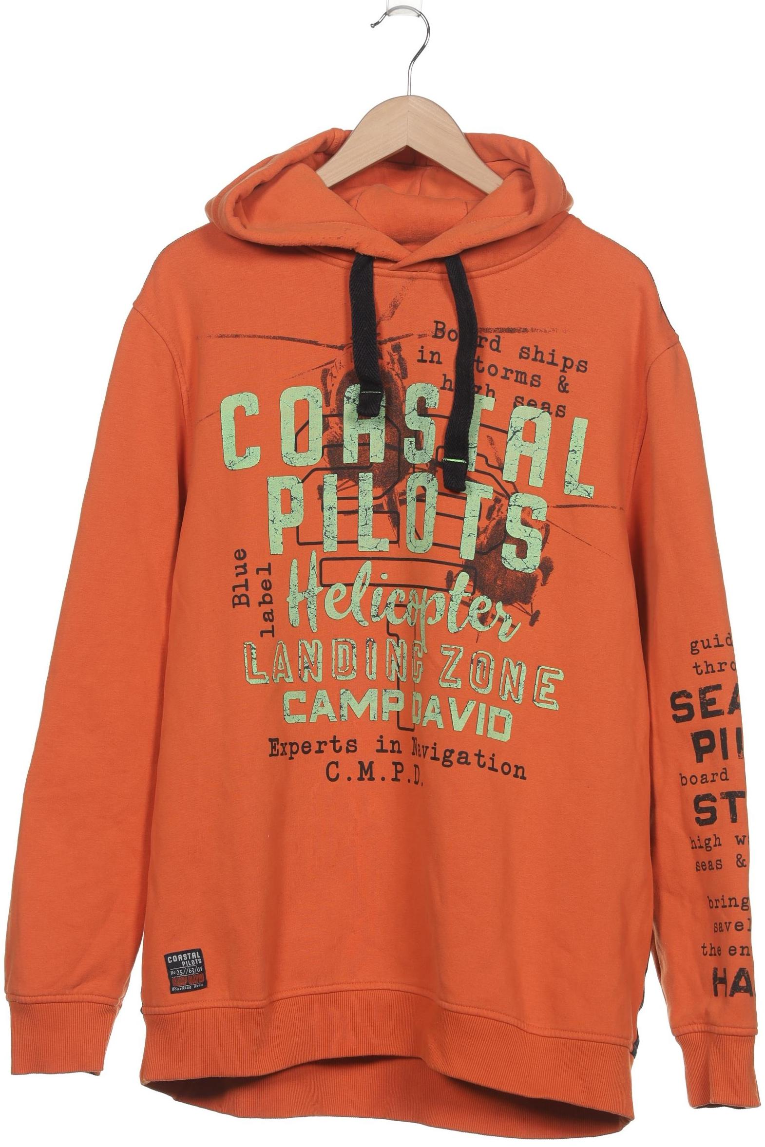 

Camp David Herren Kapuzenpullover, orange, Gr. 58