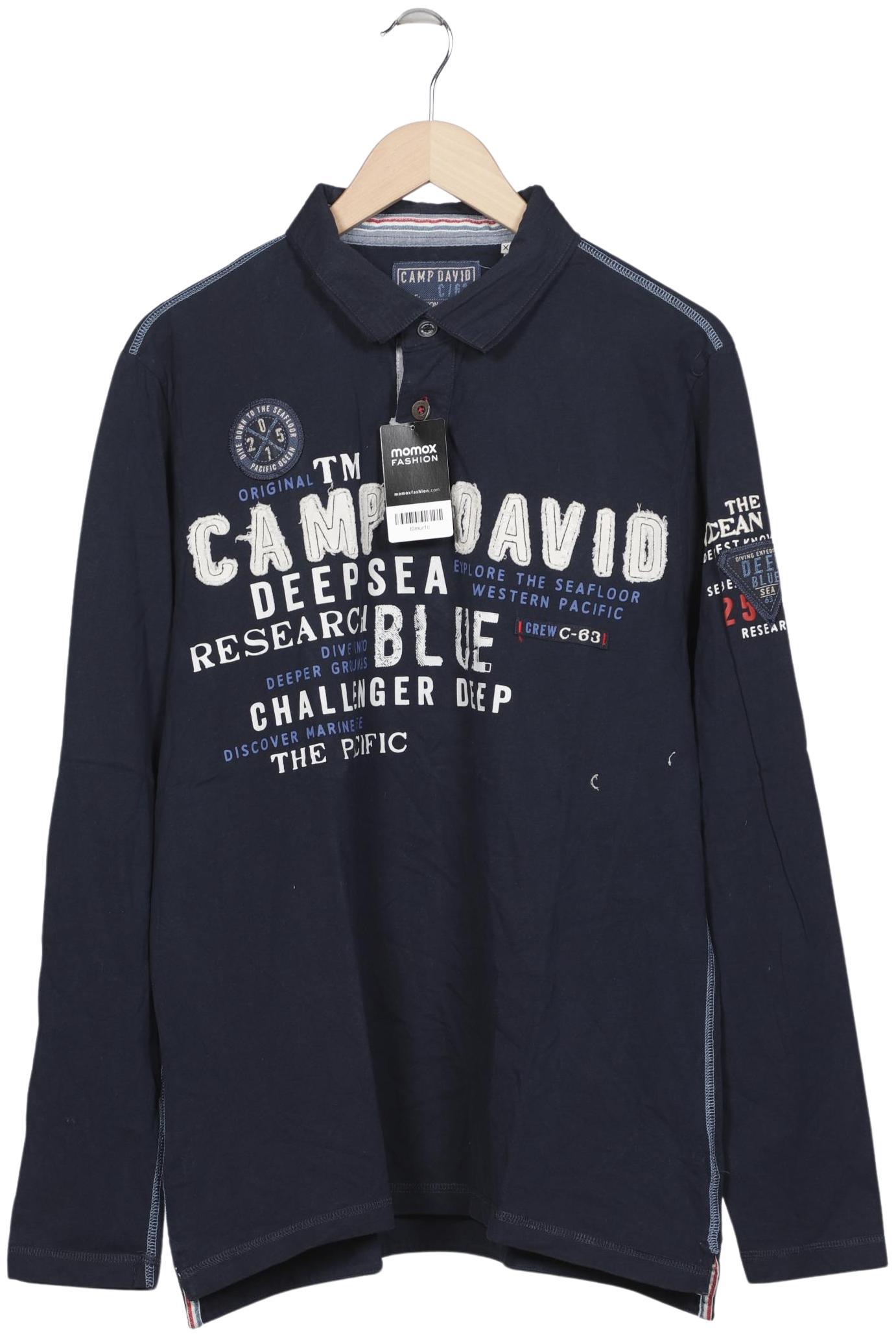 

Camp David Herren Langarmshirt, marineblau, Gr. 54