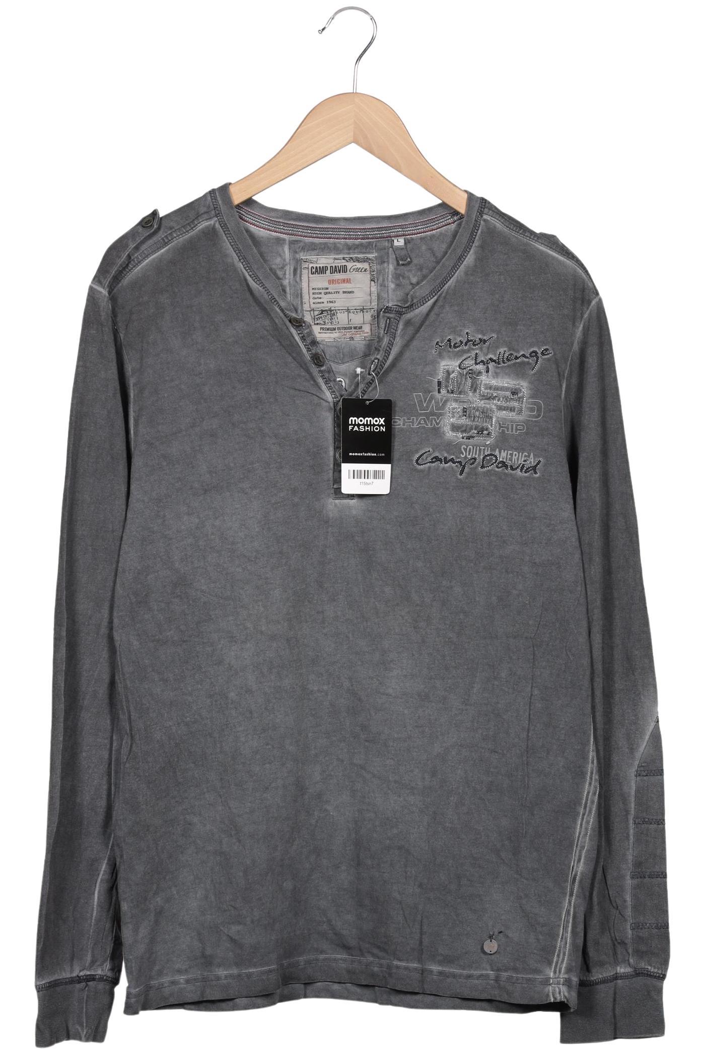 

Camp David Herren Langarmshirt, grau, Gr. 52