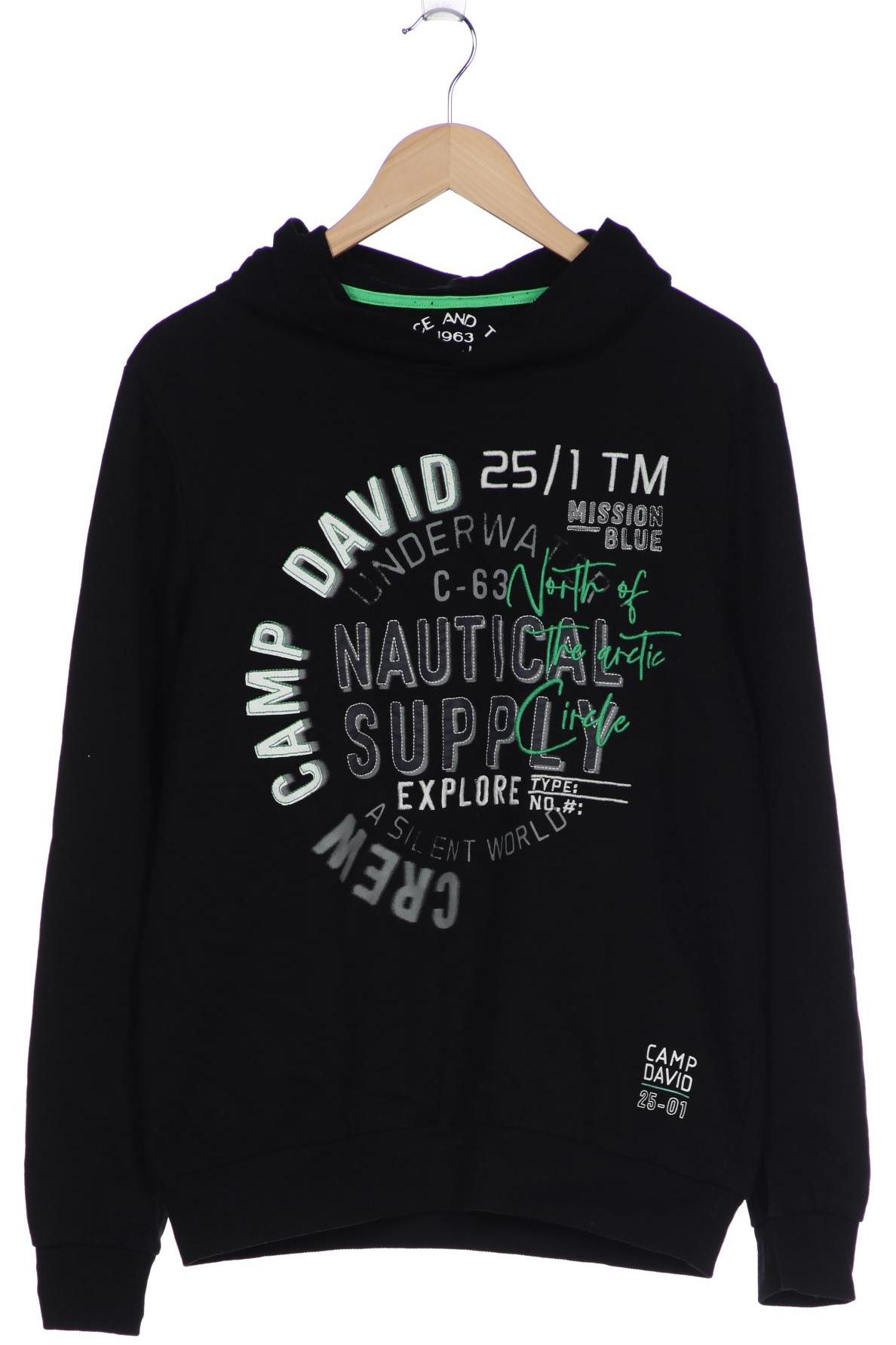 

Camp David Herren Kapuzenpullover, schwarz