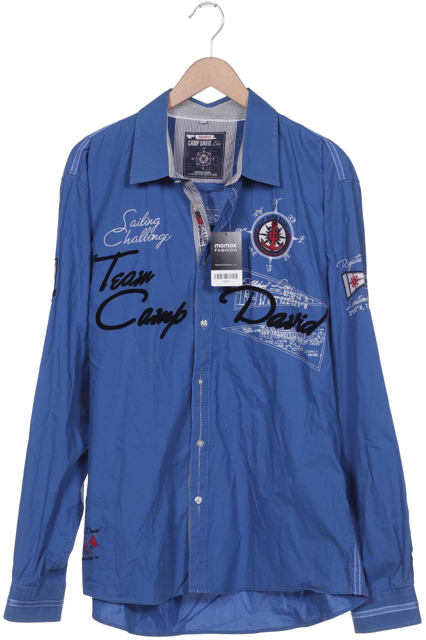 

Camp David Herren Hemd, blau
