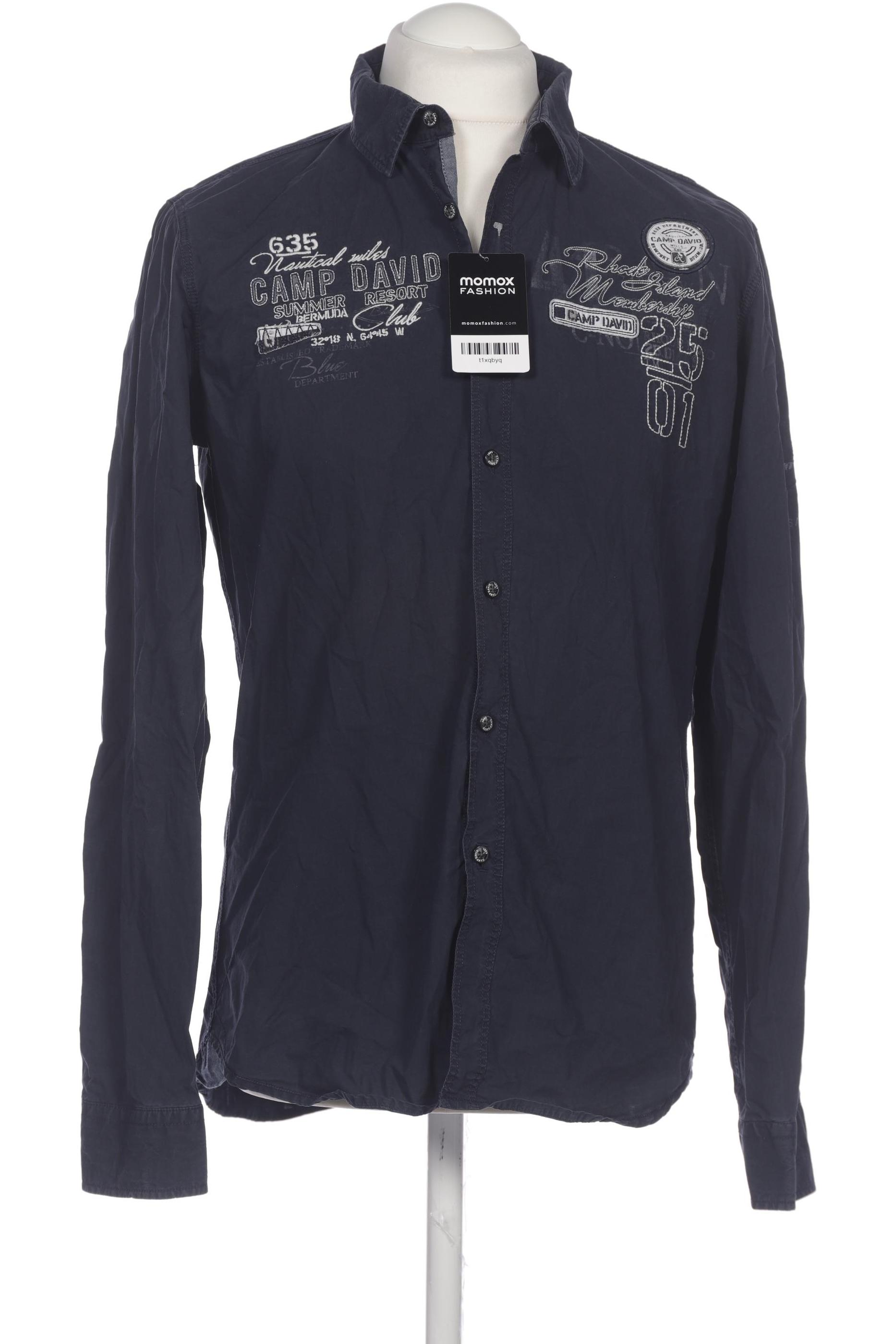 

Camp David Herren Hemd, marineblau, Gr. 48