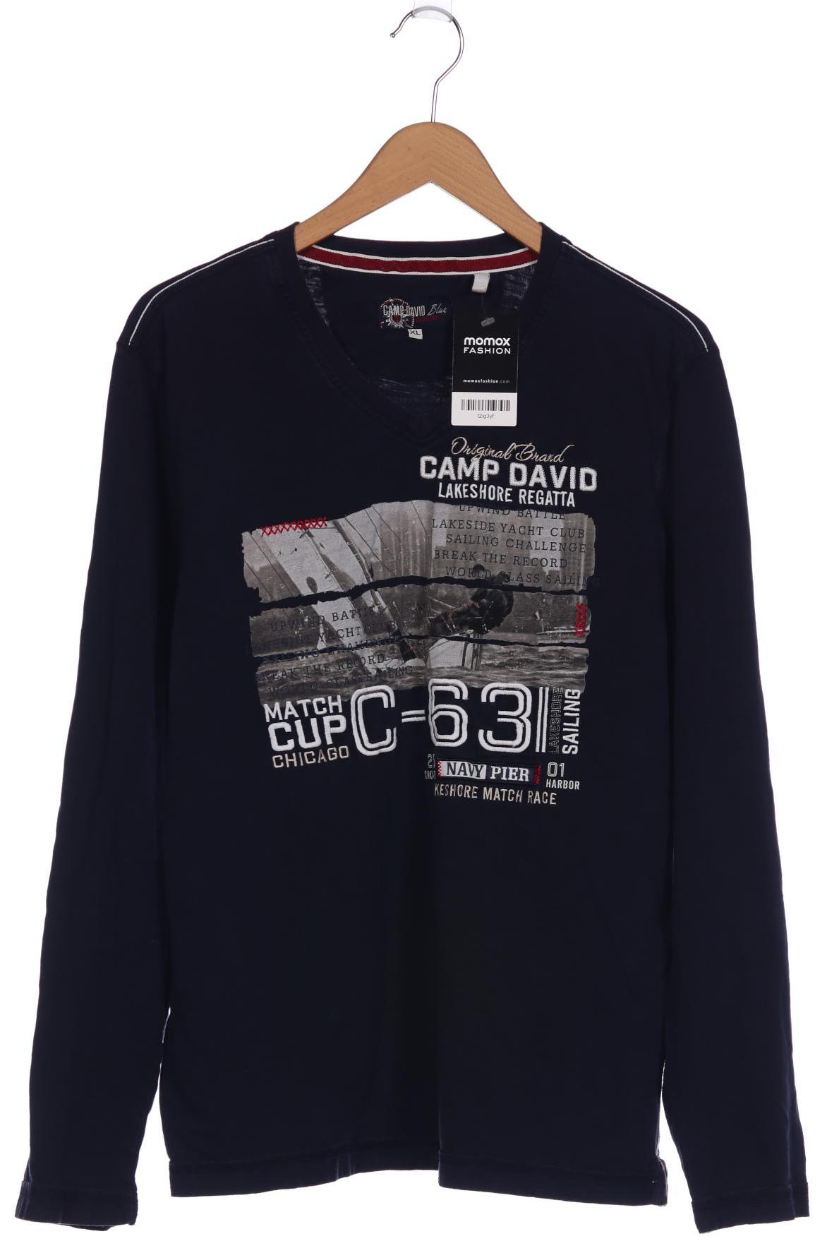 

Camp David Herren Langarmshirt, marineblau