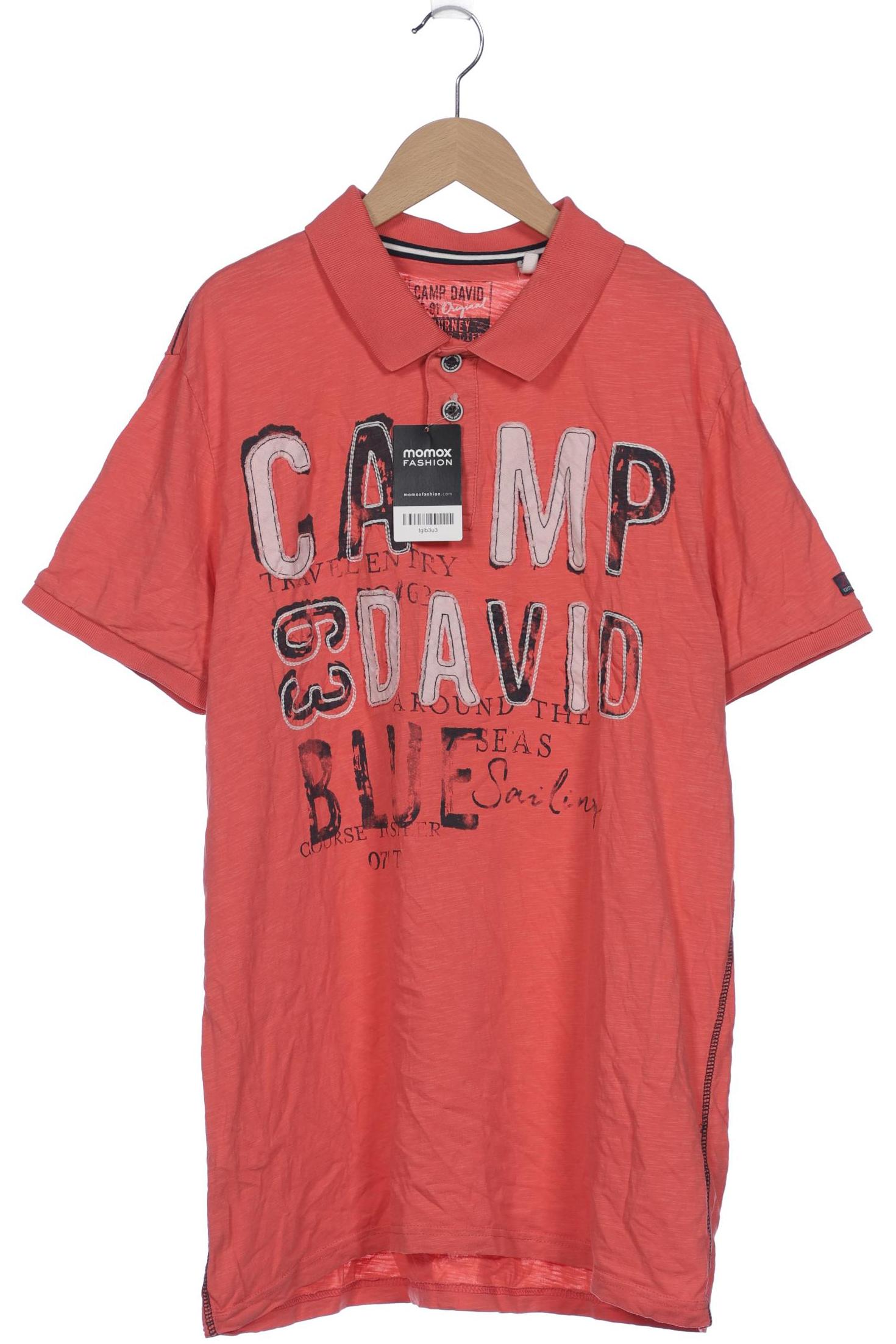 

Camp David Herren Poloshirt, rot