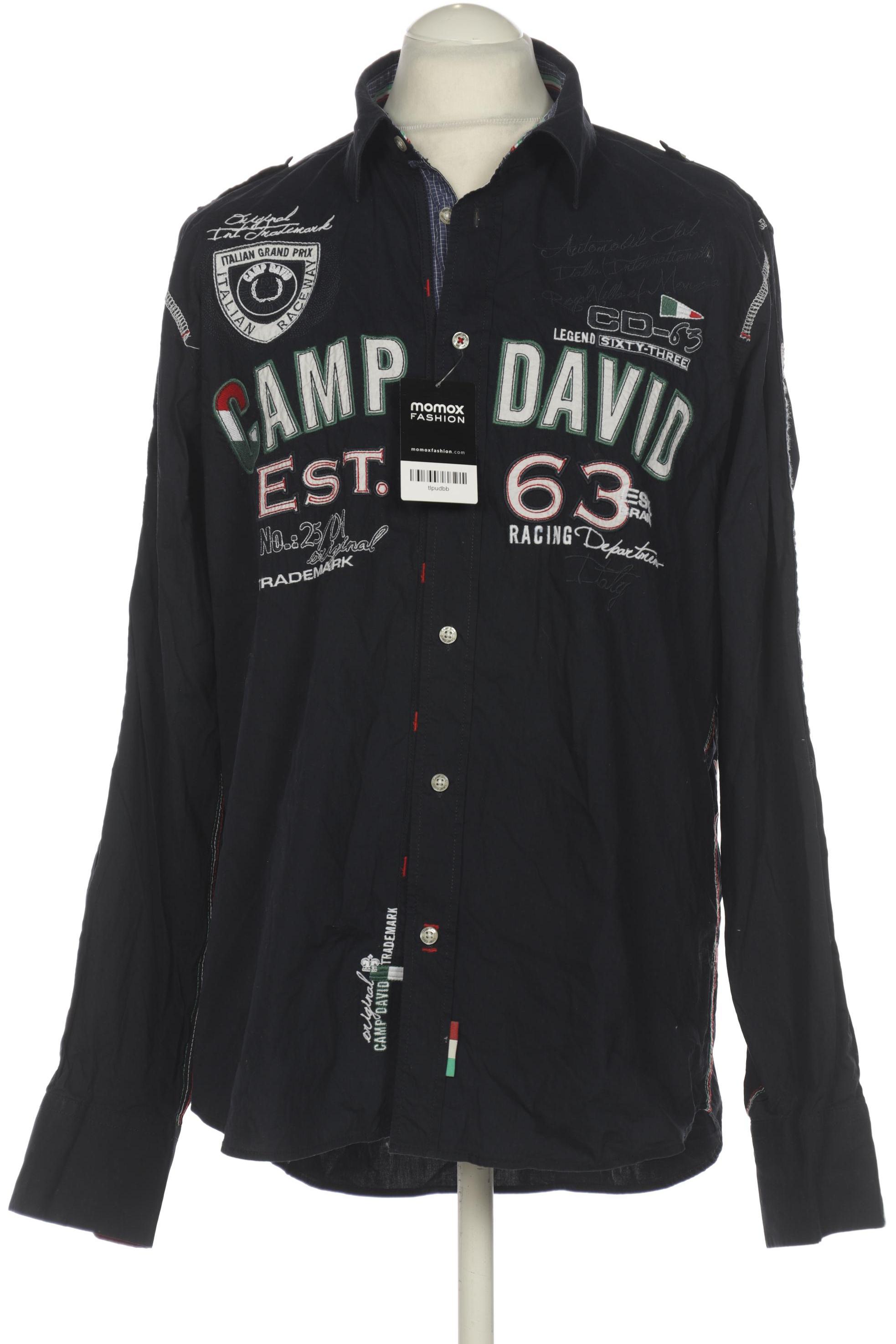 

Camp David Herren Hemd, marineblau